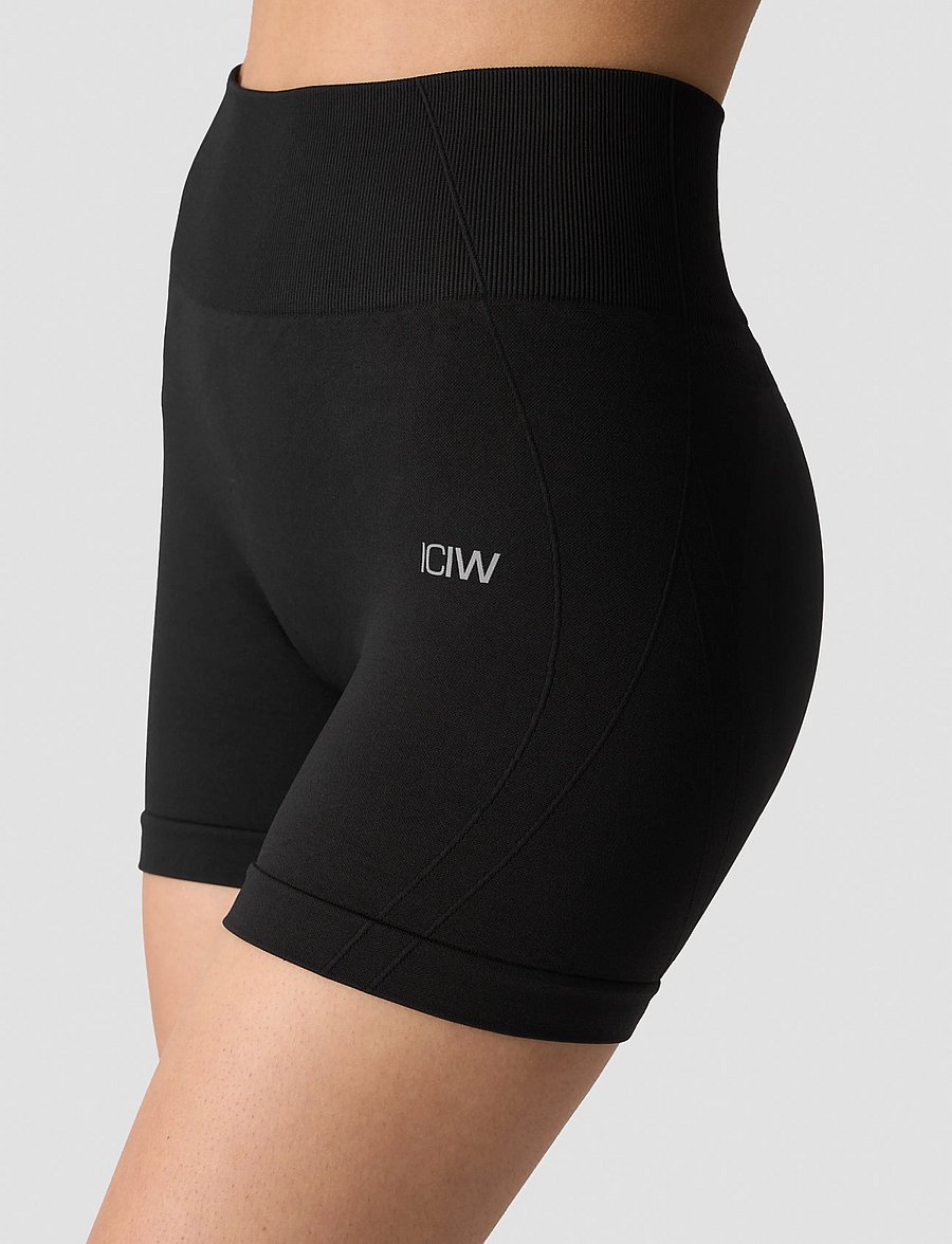 ICANIWILL - Shape High Waist Shorts W - trainingsshorts - black - 4