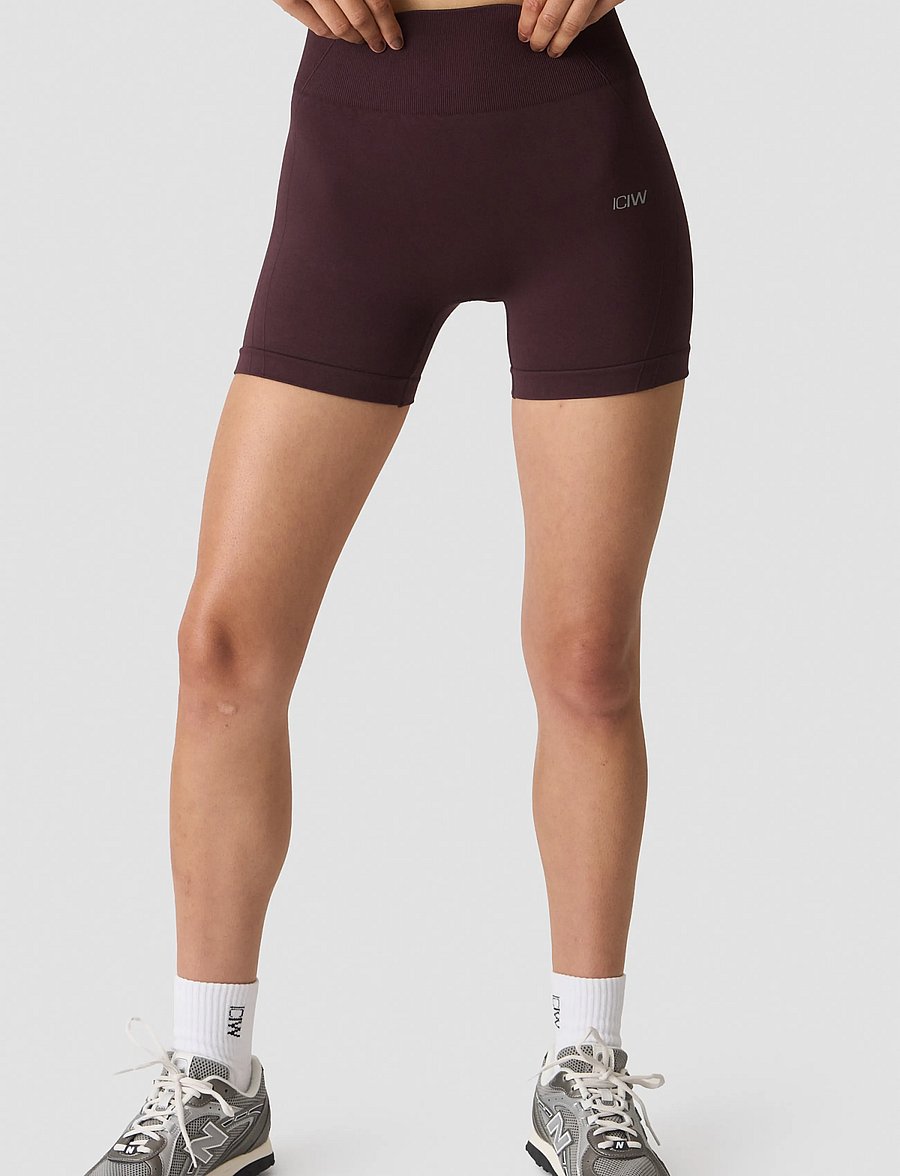 ICANIWILL - Shape High Waist Shorts W - trainingsshorts - espresso - 0