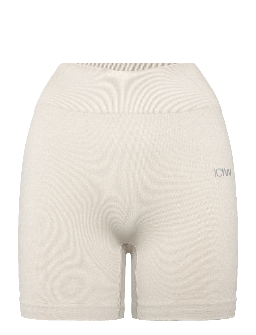 ICANIWILL - Shape High Waist Shorts W - trainingsshorts - light beige - 1