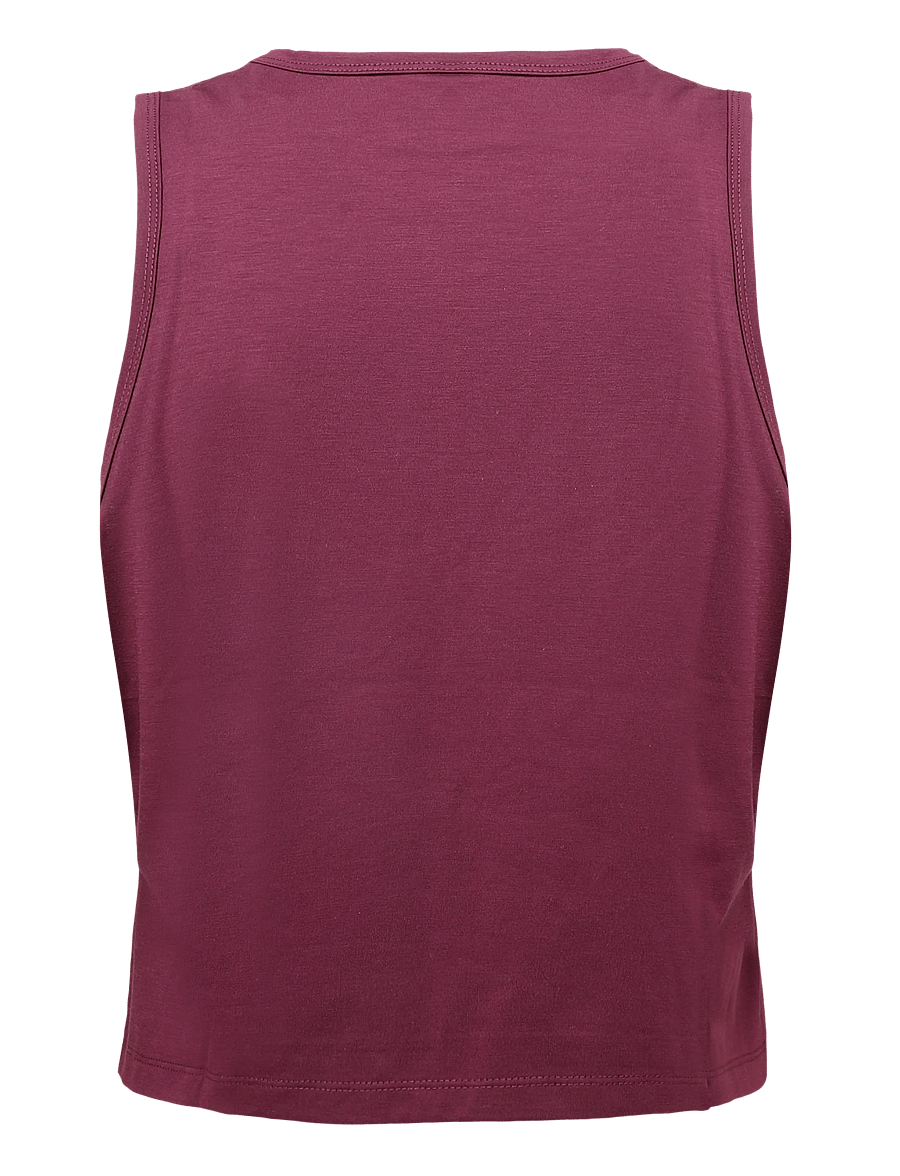 ICANIWILL - Mirage Cropped Singlet W - tanktops - dark mahogany - 2