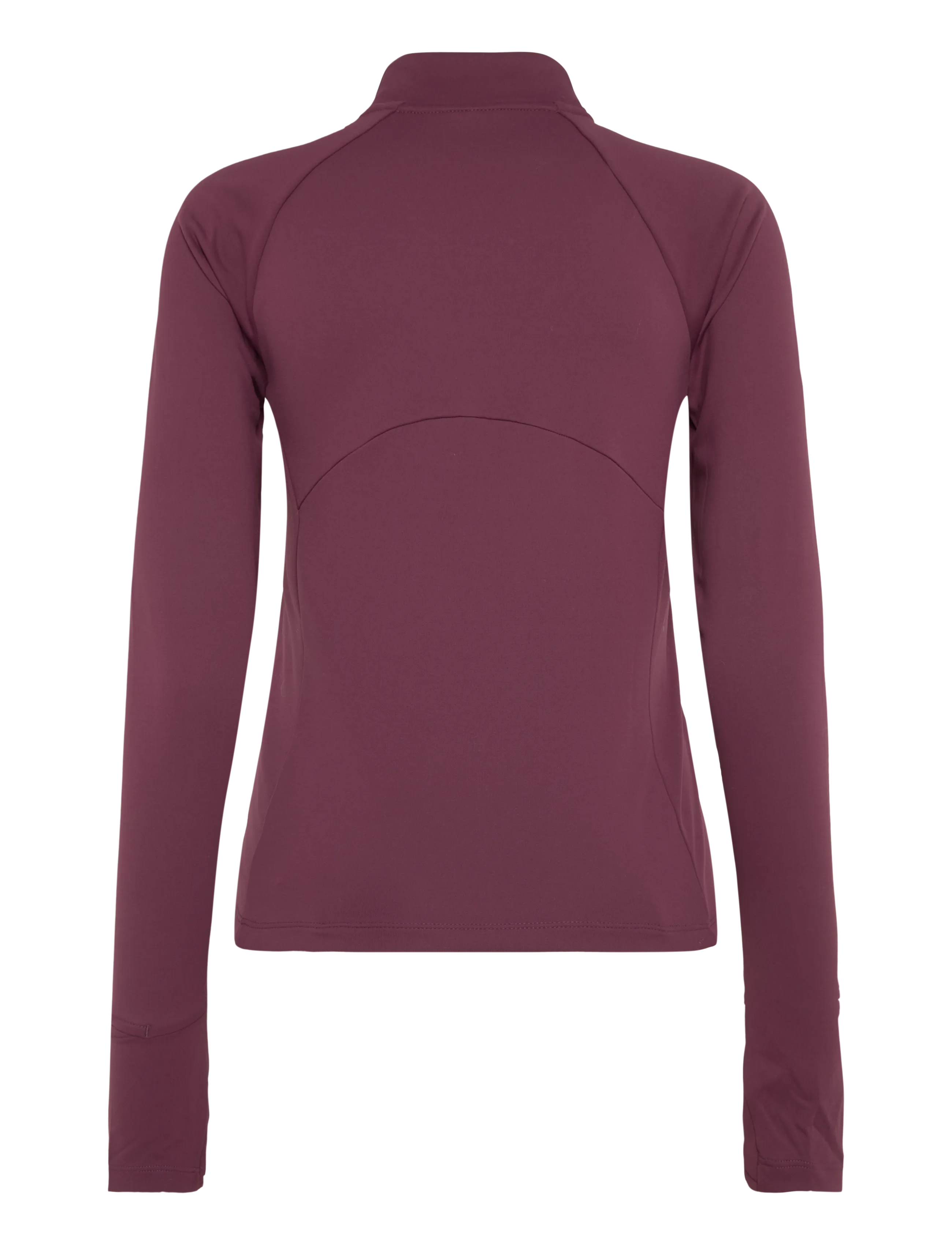 ICANIWILL - Mirage Midlayer 1/2 Zip W - langærmede t-shirts - dark mahogany - 2