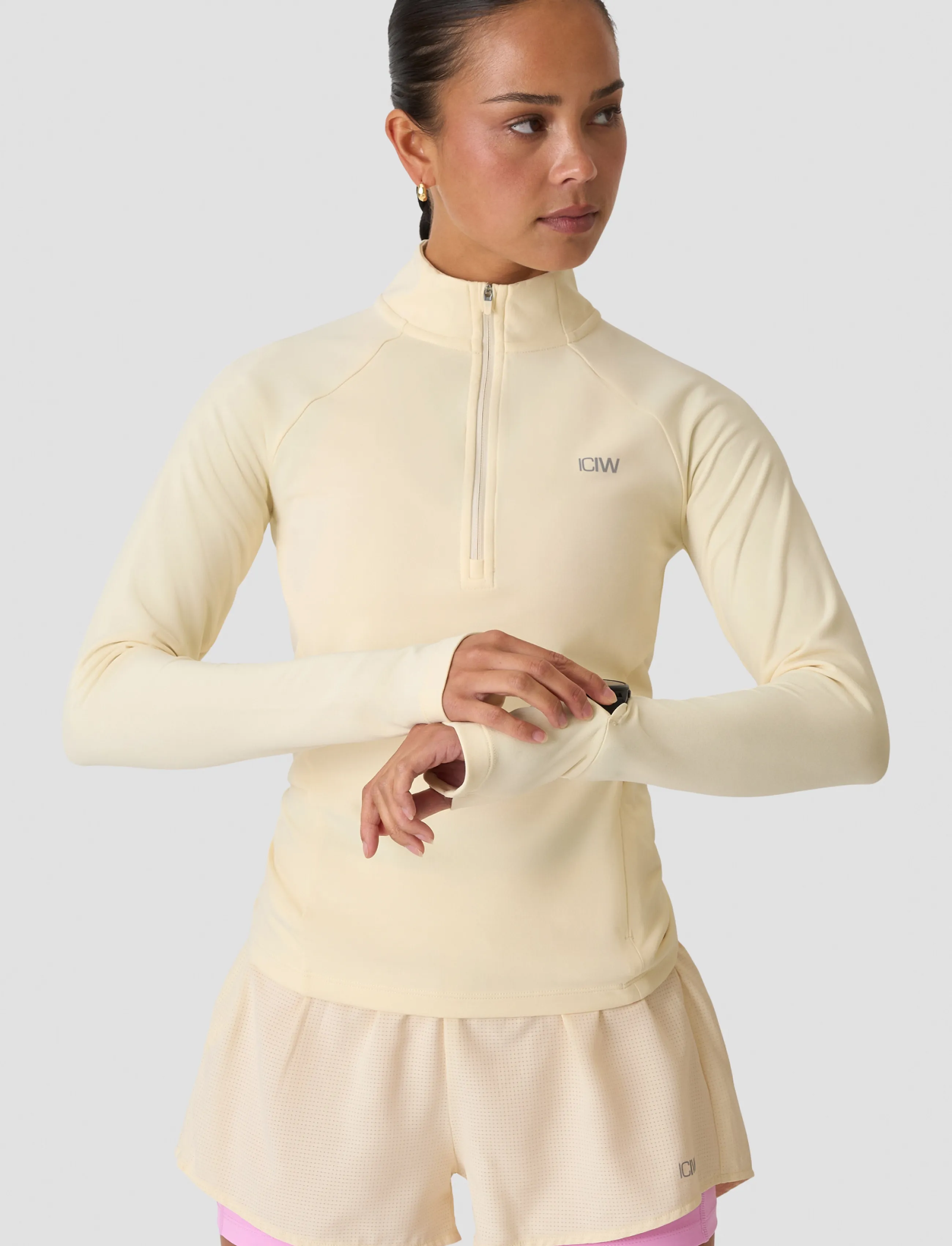ICANIWILL - Mirage Midlayer 1/2 Zip W - pale lemon - 0