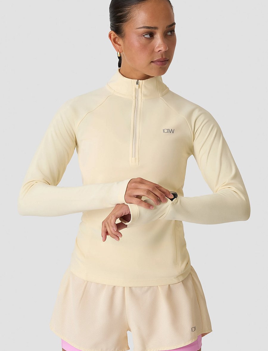 ICANIWILL - Mirage Midlayer 1/2 Zip W - pale lemon - 0