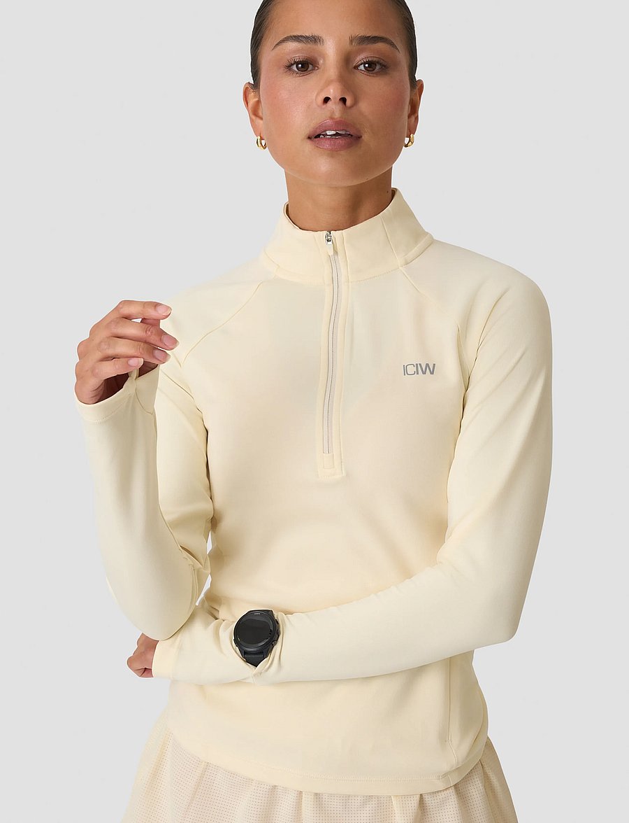 ICANIWILL - Mirage Midlayer 1/2 Zip W - pale lemon - 4