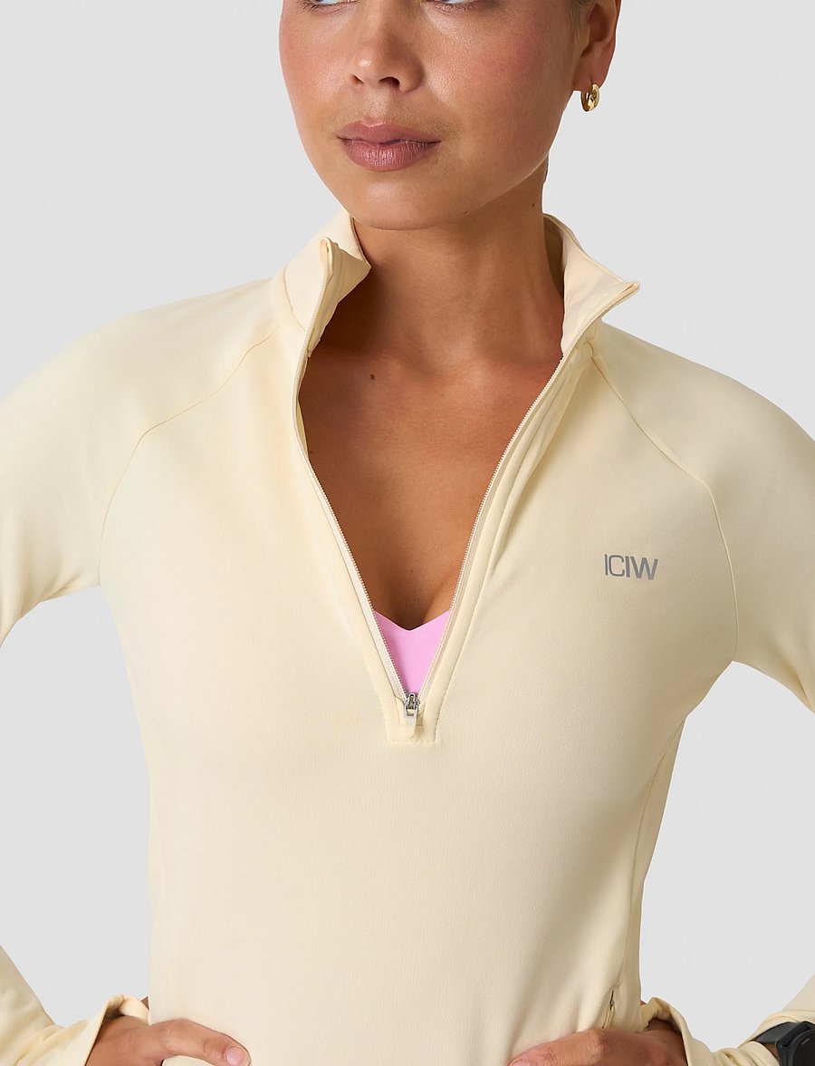 ICANIWILL - Mirage Midlayer 1/2 Zip W - pale lemon - 5