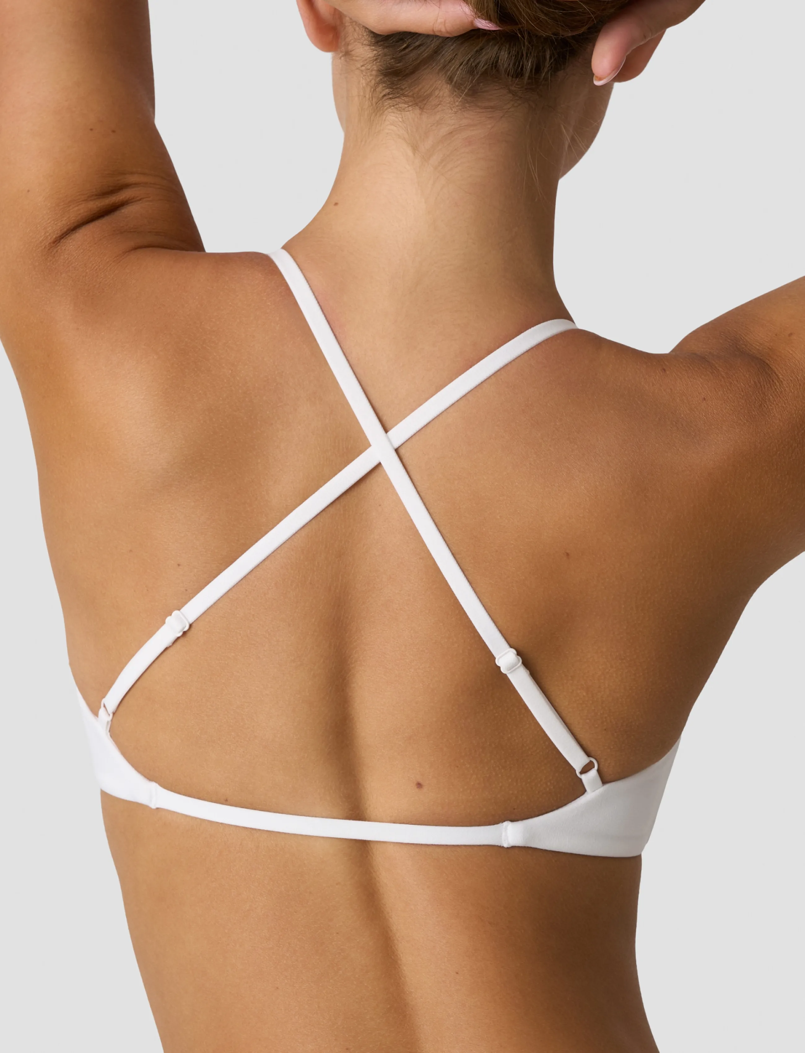 ICANIWILL - Luxe Strappy Sports Bra W - sports-bh'er - white snow - 4