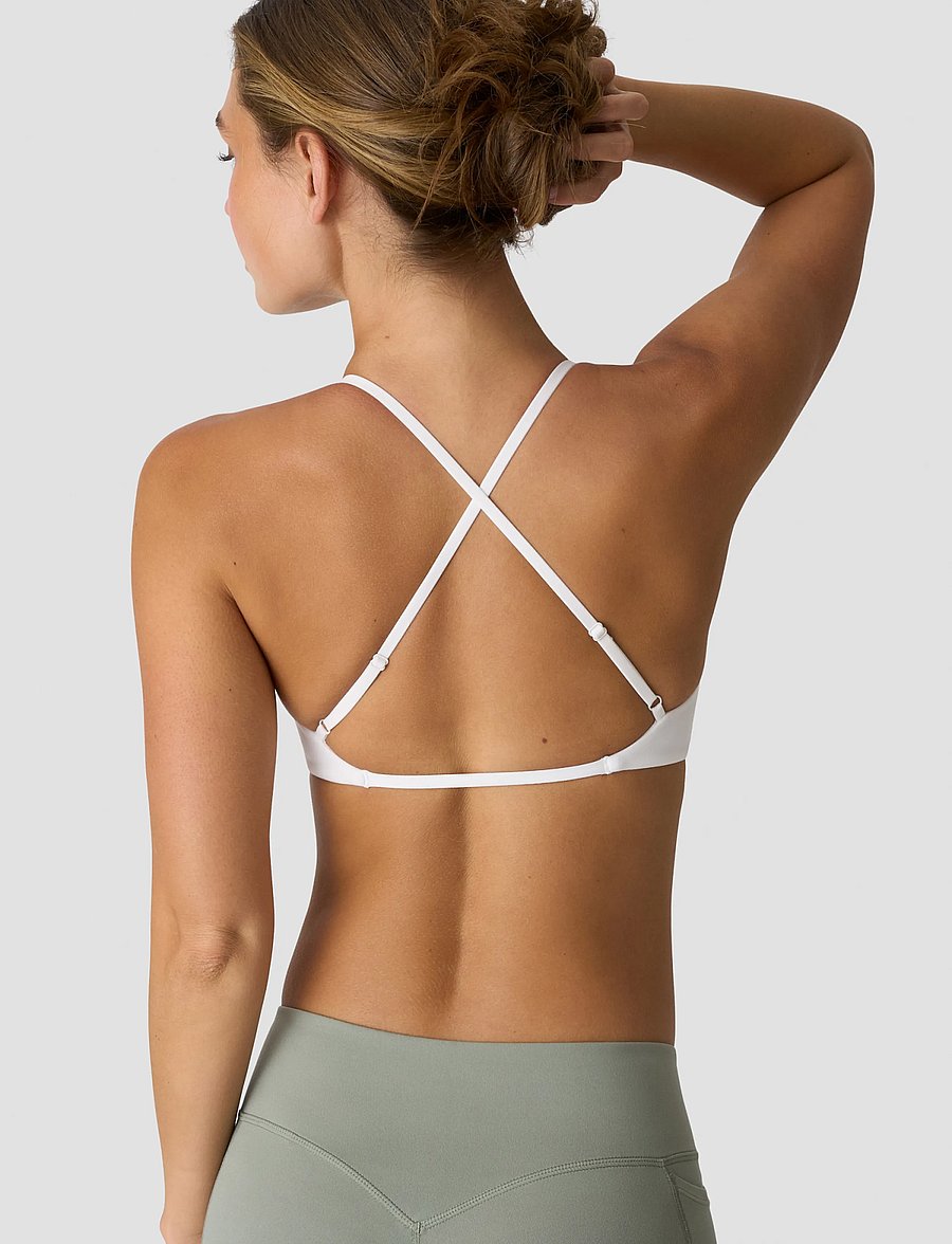 ICANIWILL - Luxe Strappy Sports Bra W - sports-bh'er - white snow - 5