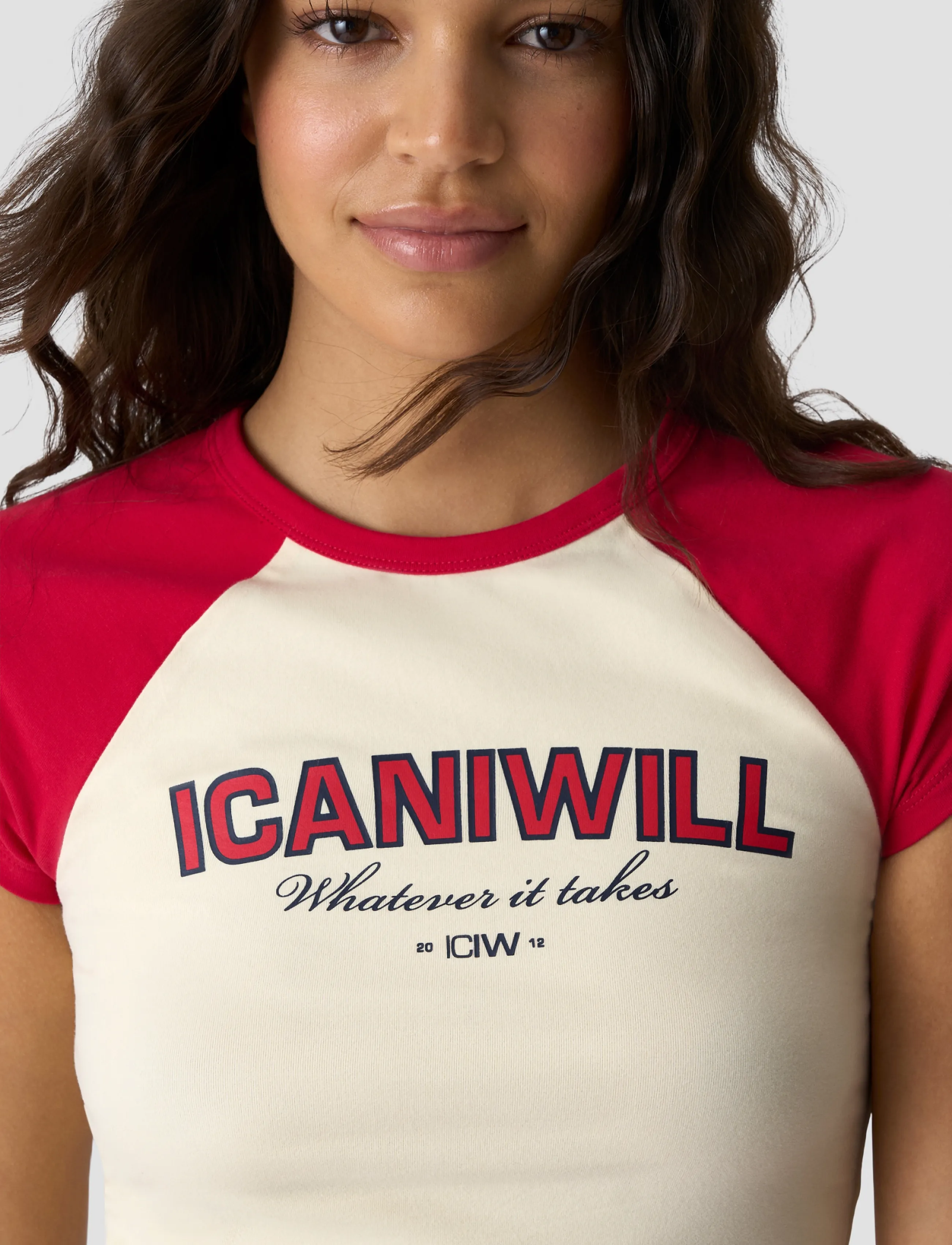 ICANIWILL - Everyday Raglan Tee Print W - t-shirts - pale lemon - 5