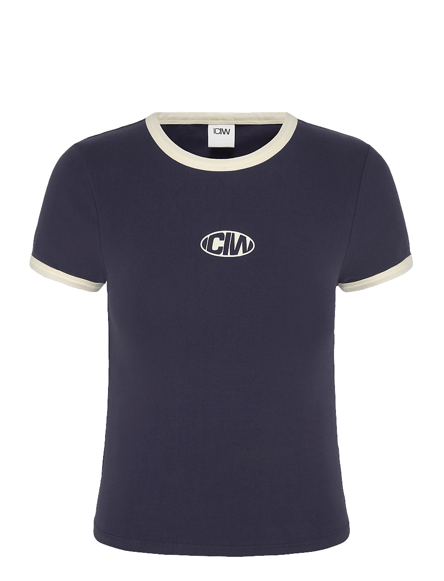 ICANIWILL - Everyday Baby Tee Print W - nabapluusid - midnight blue - 1