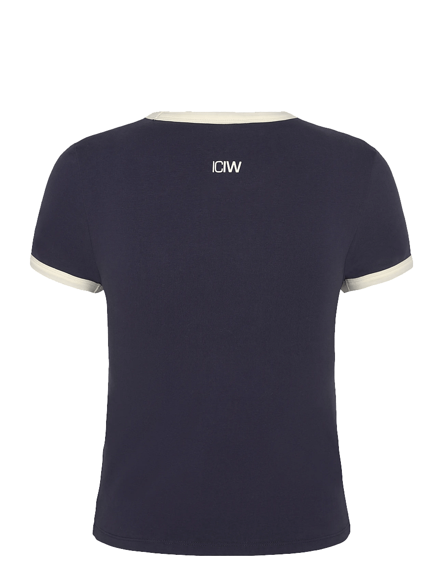 ICANIWILL - Everyday Baby Tee Print W - nabapluusid - midnight blue - 2