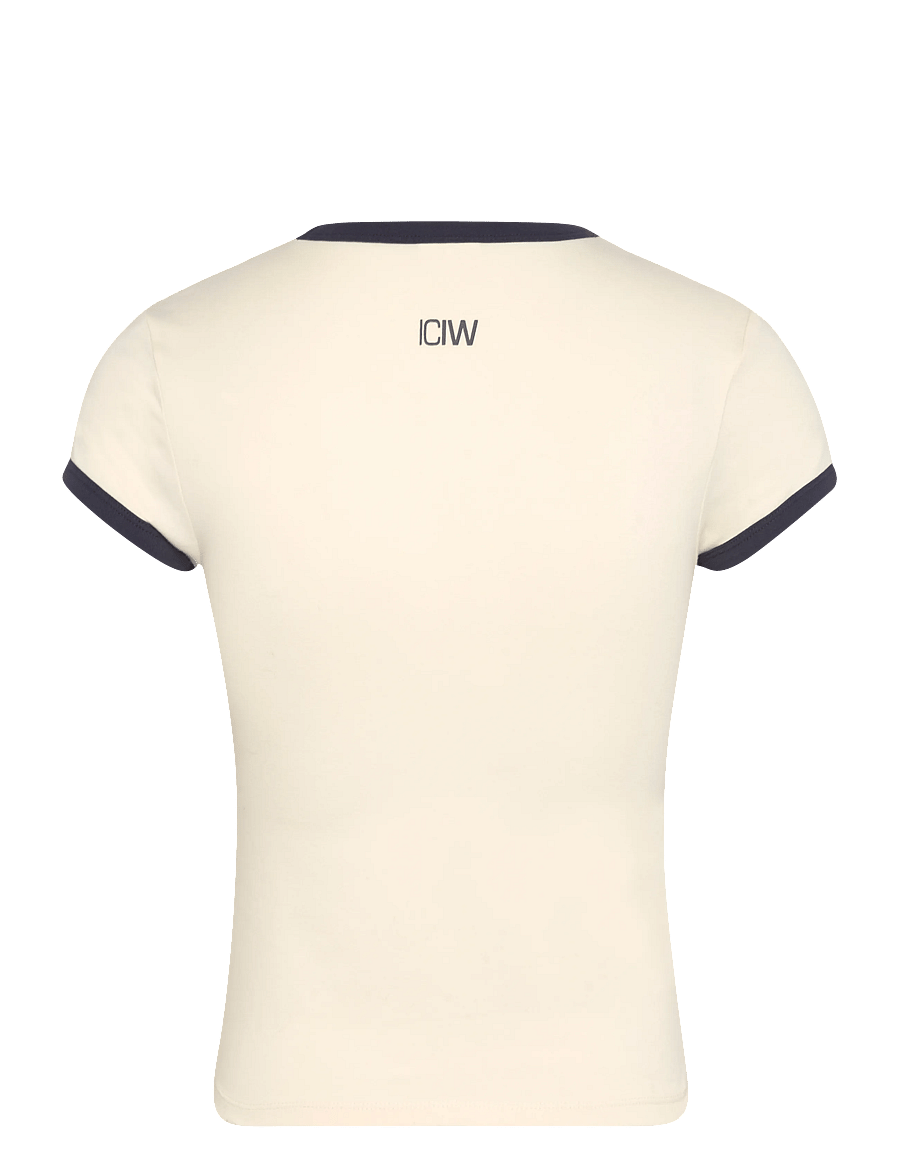 ICANIWILL - Everyday Baby Tee Print W - crop-tops - pale lemon - 2