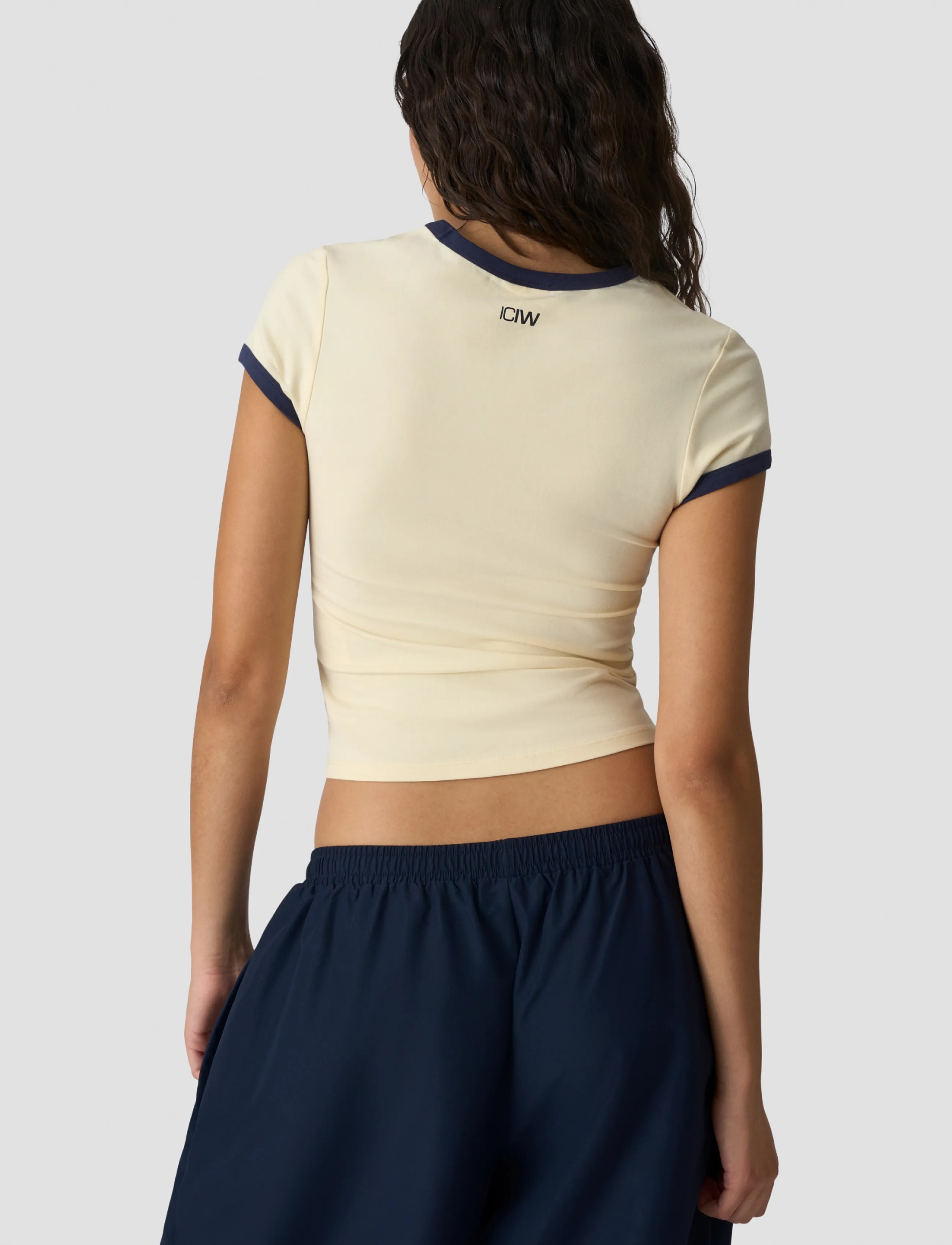 ICANIWILL - Everyday Baby Tee Print W - crop-tops - pale lemon - 3