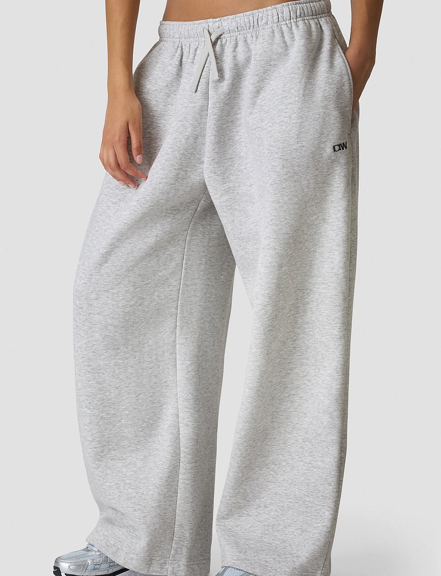 ICANIWILL - Everyday Relaxed Sweatpants W - trennipüksid - light grey melange - 3