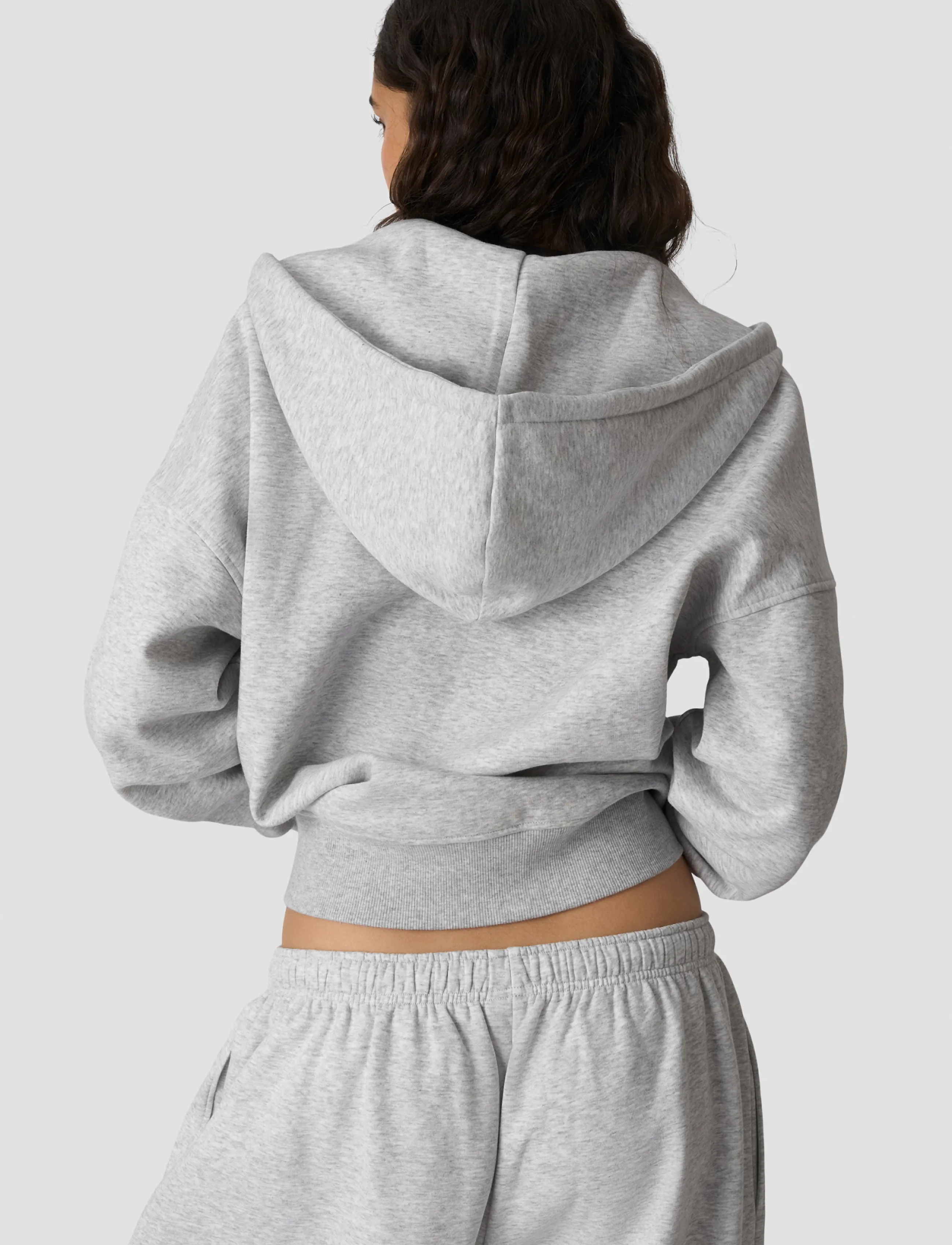 ICANIWILL - Everyday Relaxed Hoodie Zip W - kapuutsiga dressipluusid - light grey melange - 4