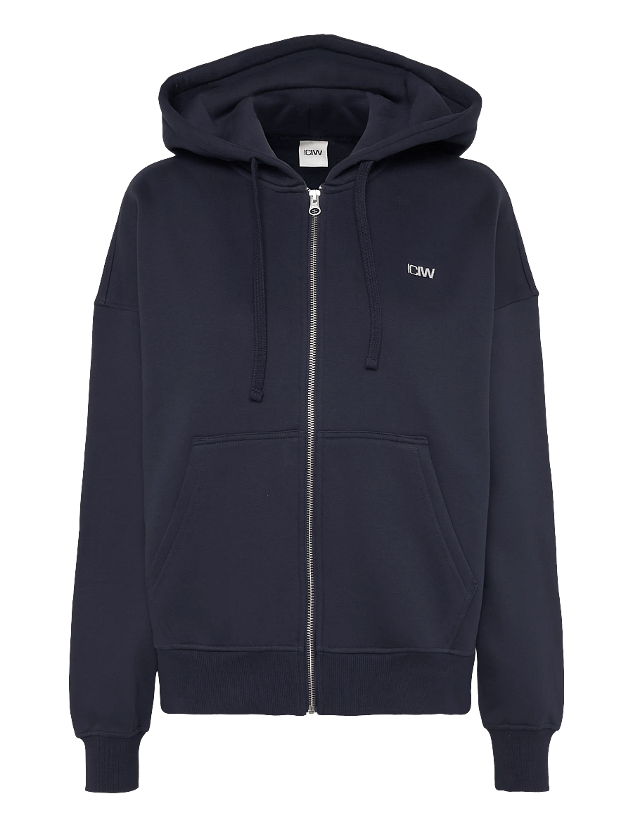 ICANIWILL - Everyday Relaxed Hoodie Zip W - overdele - midnight blue - 1