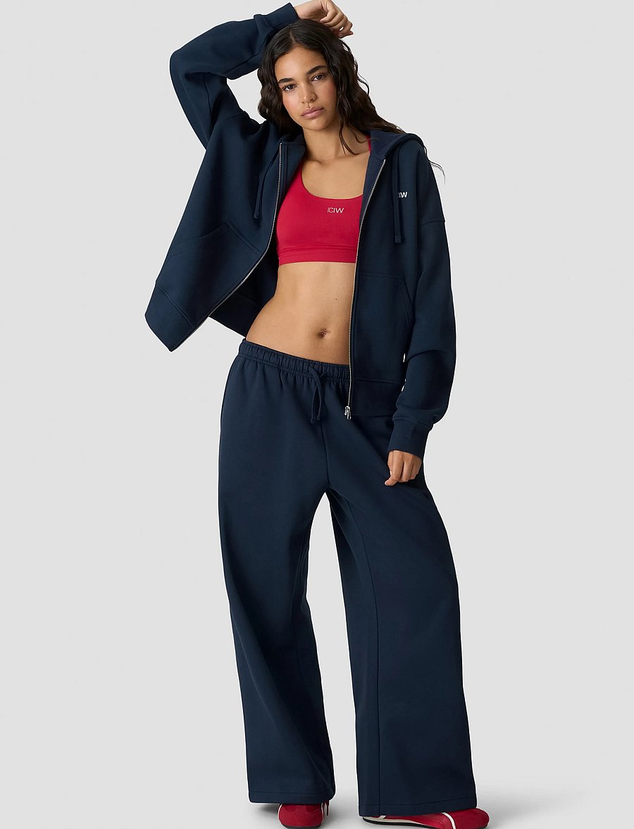 ICANIWILL - Everyday Relaxed Hoodie Zip W - overdele - midnight blue - 5