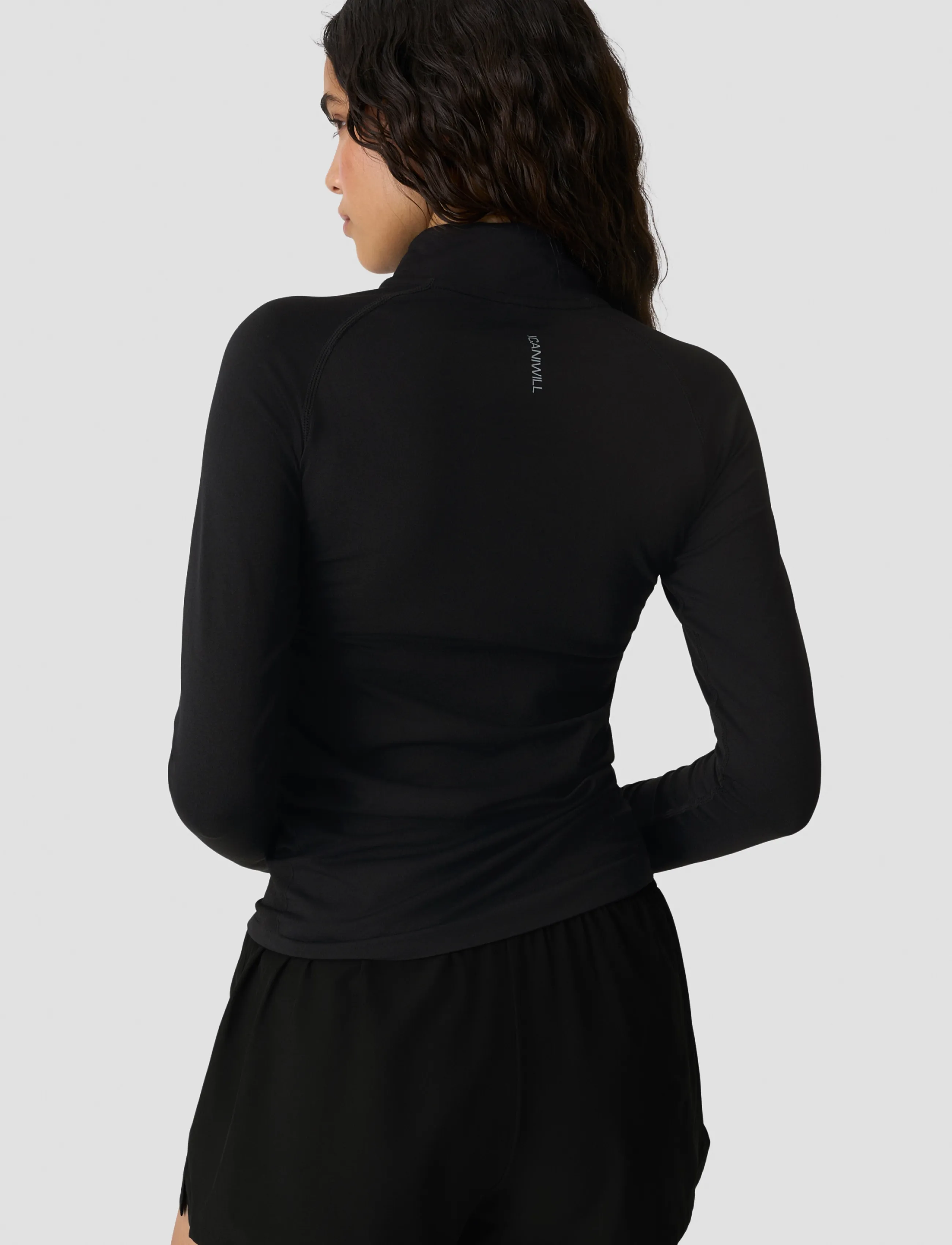 ICANIWILL - Define Seamless 1/2 Zip W - langærmede t-shirts - black - 3