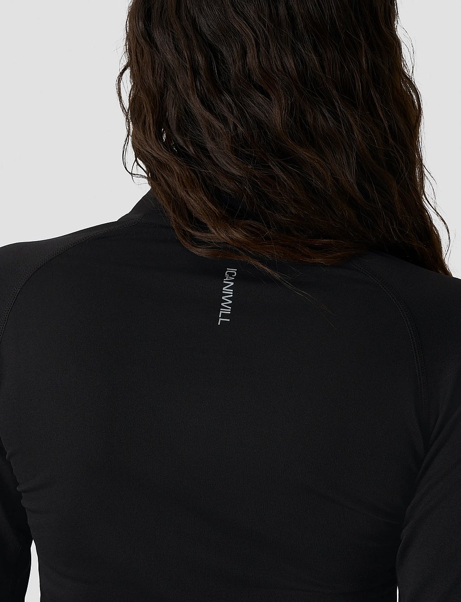 ICANIWILL - Define Seamless 1/2 Zip W - langærmede t-shirts - black - 5