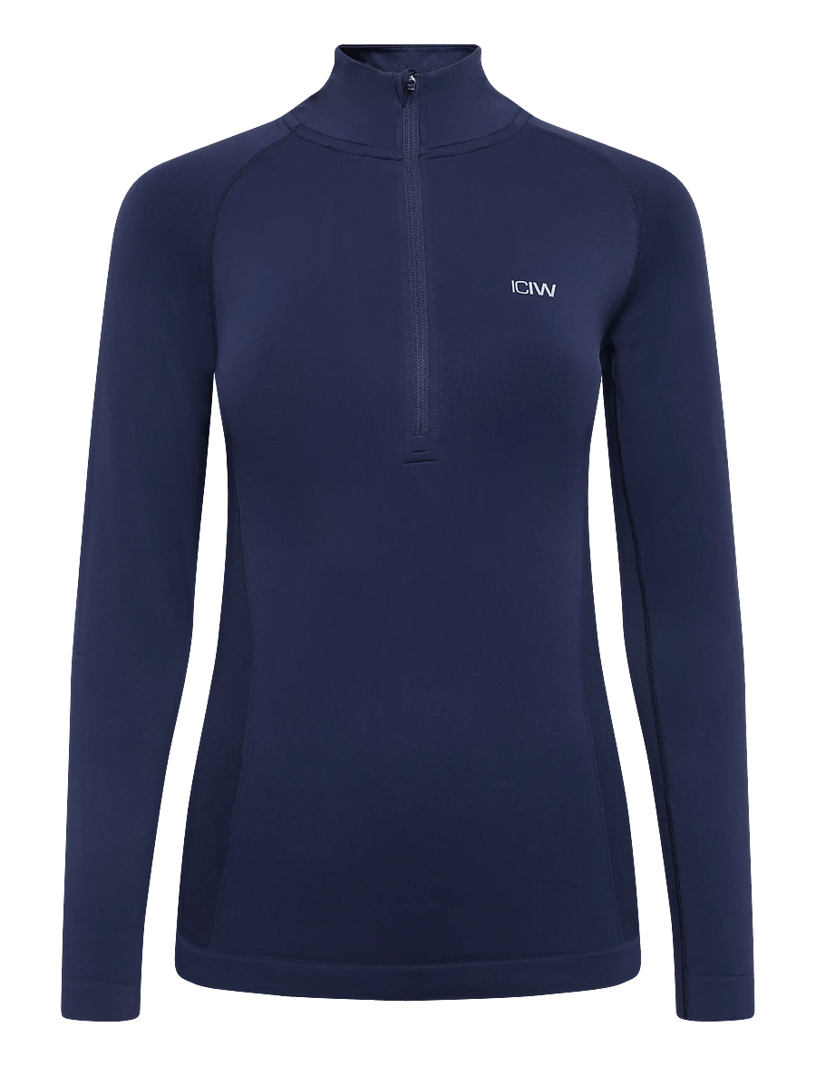 ICANIWILL - Define Seamless 1/2 Zip W - langarmshirts - midnight blue - 1
