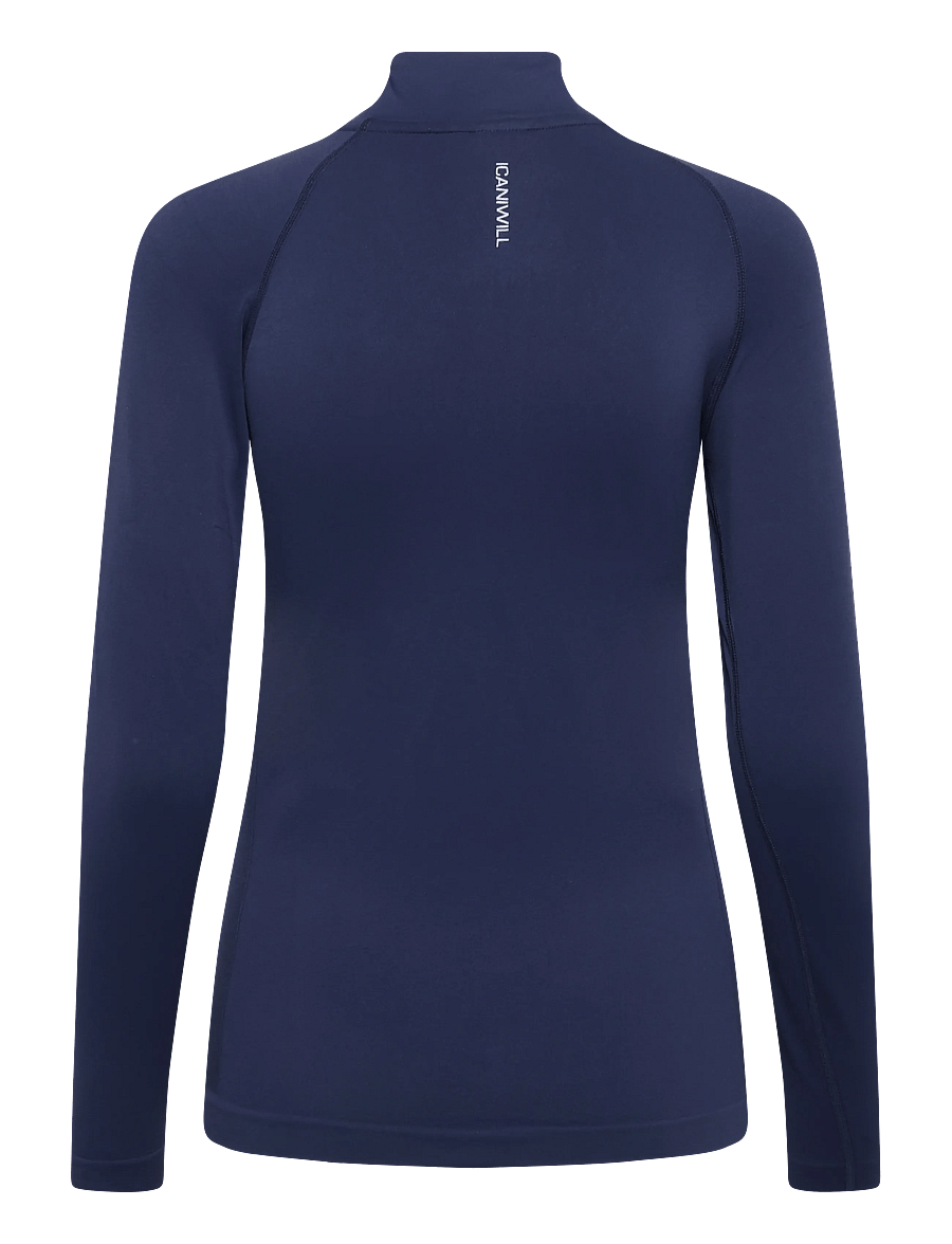 ICANIWILL - Define Seamless 1/2 Zip W - langarmshirts - midnight blue - 2
