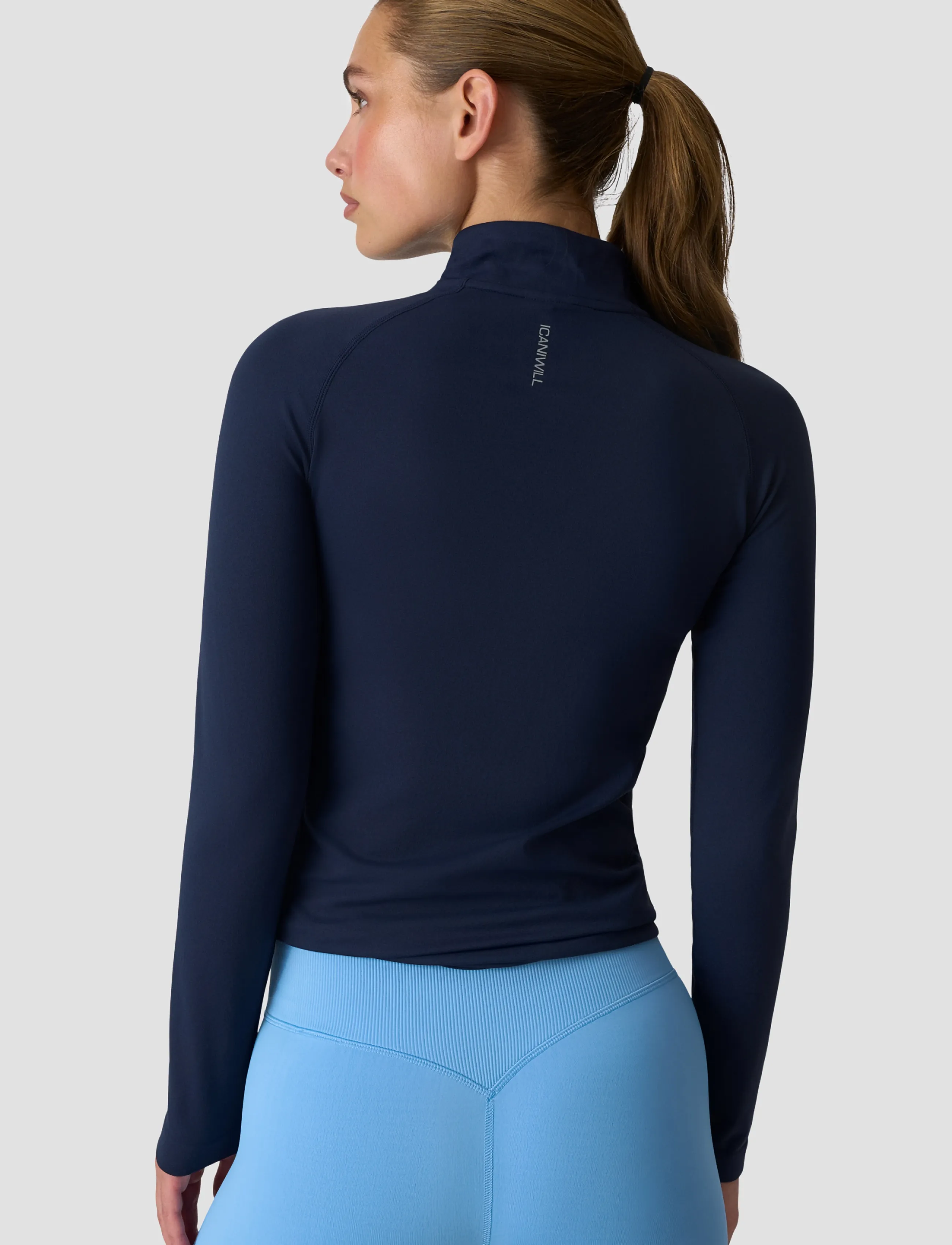 ICANIWILL - Define Seamless 1/2 Zip W - longsleeved tops - midnight blue - 3