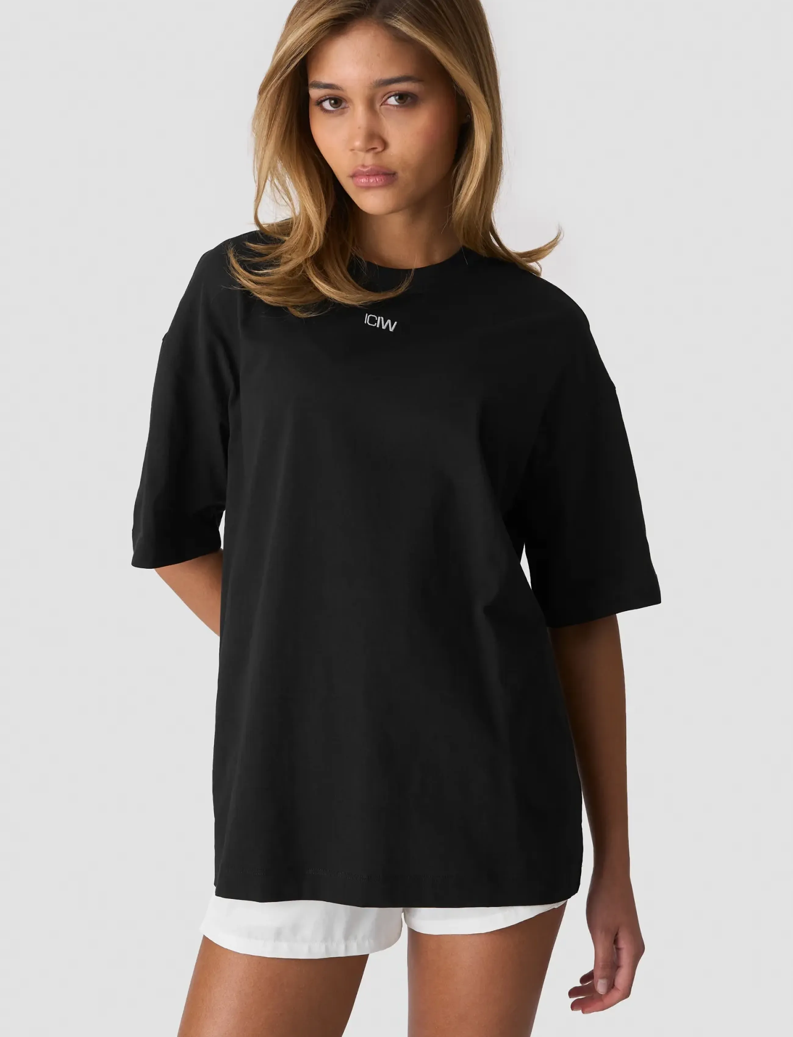 ICANIWILL Everyday Oversized Tee W - T-shirts & Tops - BLACK / black
