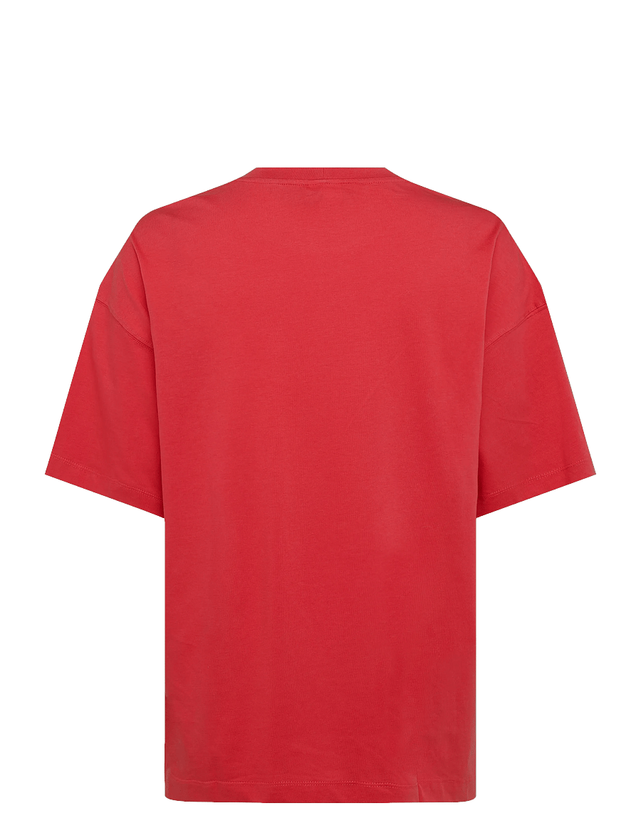 ICANIWILL - Everyday Oversized Tee W - t-shirts - bright red - 1