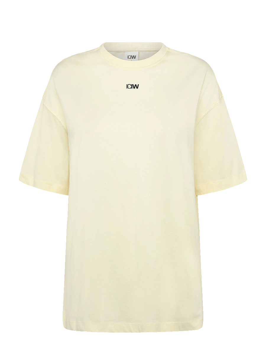 ICANIWILL - Everyday Oversized Tee W - t-shirts - pale lemon - 0