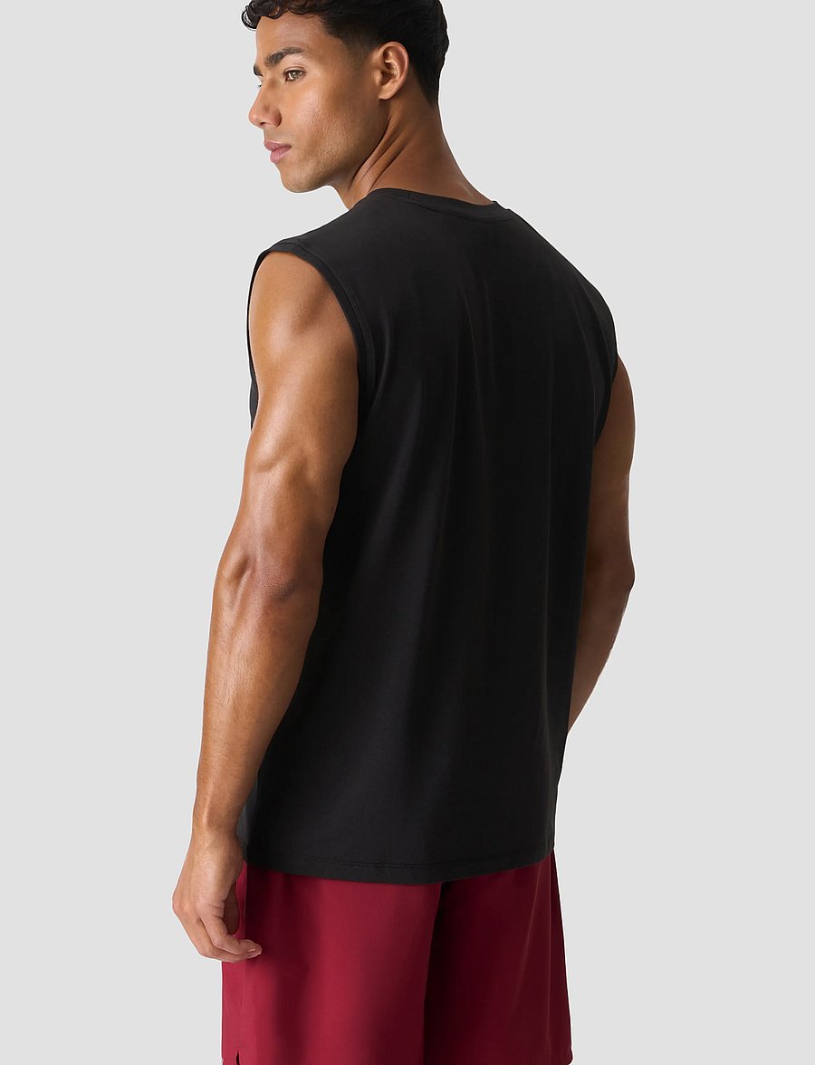 ICANIWILL - Workout Sleeveless Tee M - tank tops - black - 3