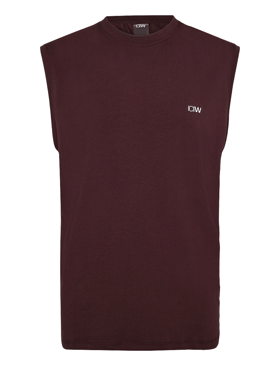 ICANIWILL - Workout Sleeveless Tee M - espresso - 1
