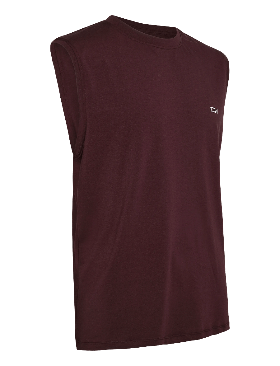 ICANIWILL - Workout Sleeveless Tee M - espresso - 4