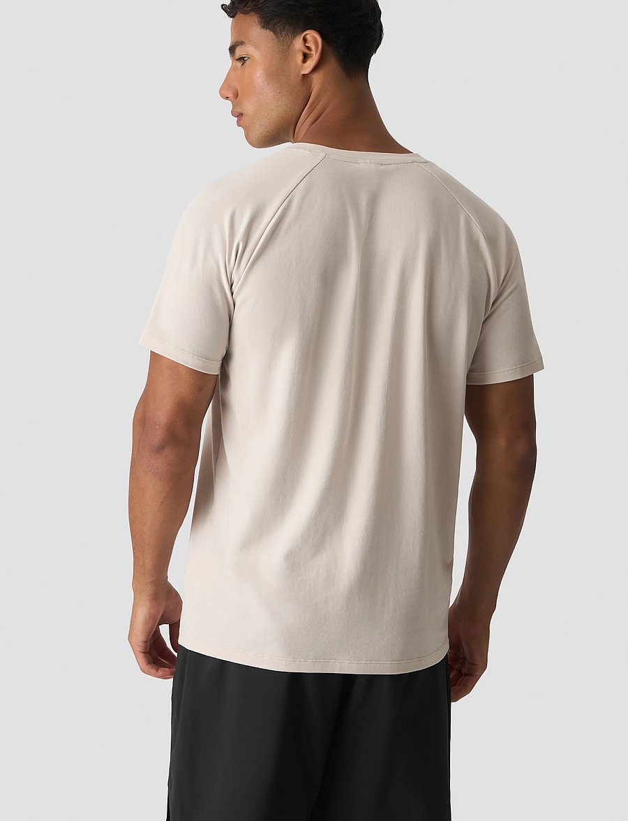 ICANIWILL - Workout Raglan Tee M - t-shirts - light beige - 3
