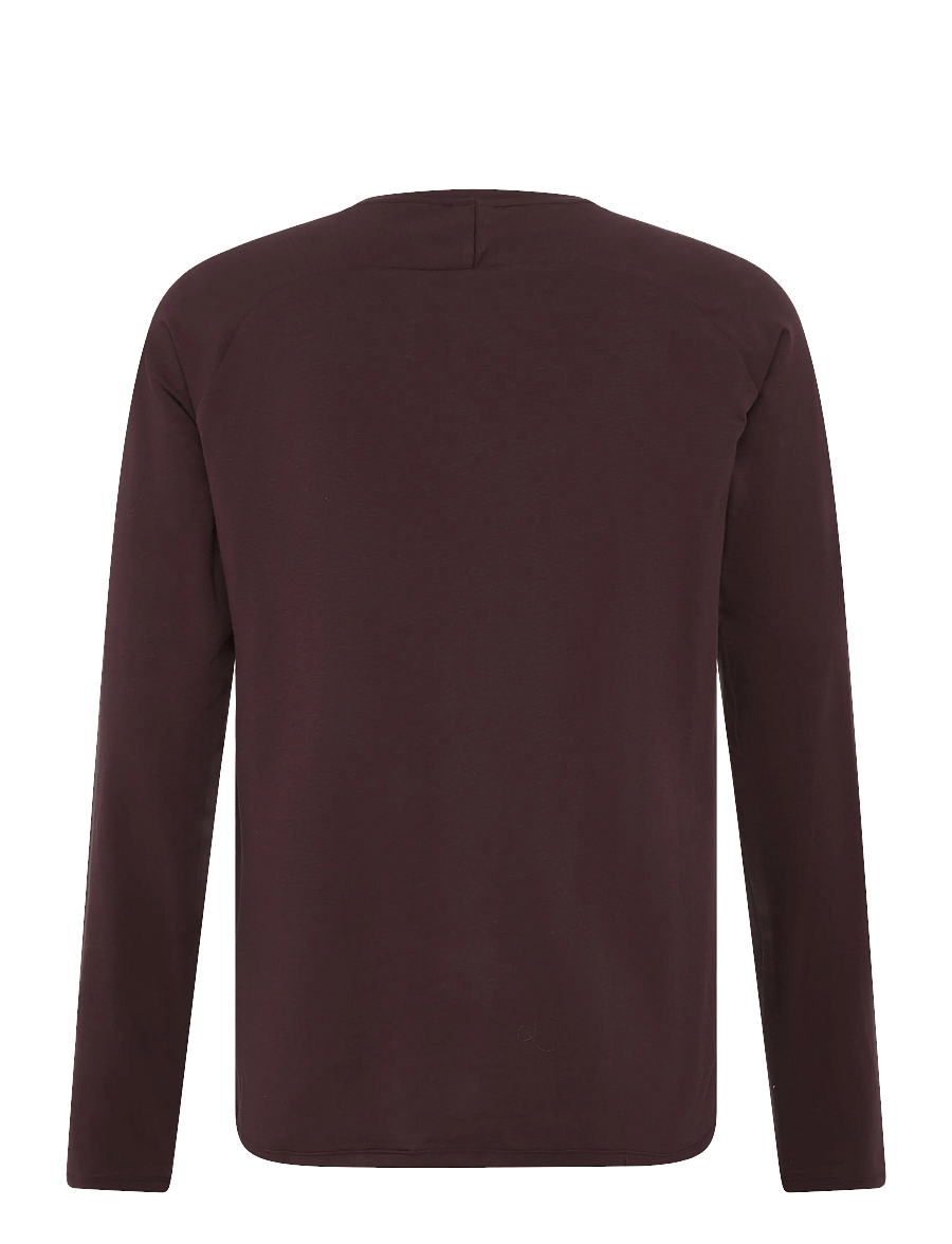 ICANIWILL - Workout Raglan Long Sleeve M - toppe & t-shirts - espresso - 2