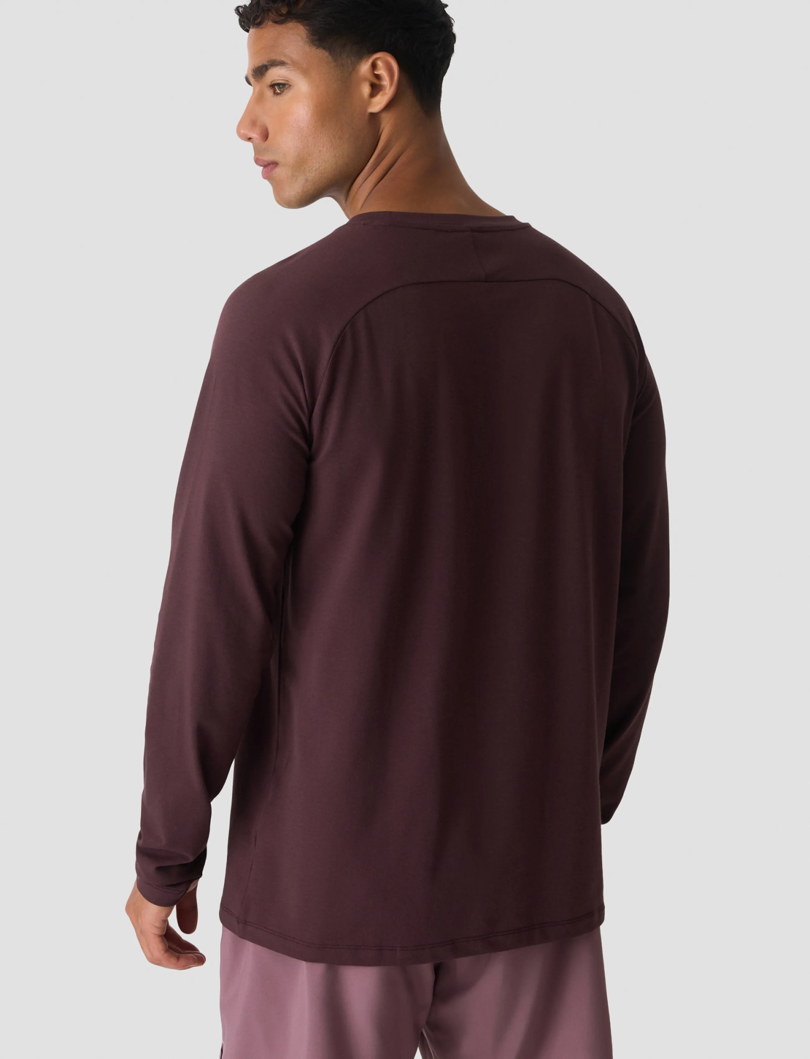 ICANIWILL - Workout Raglan Long Sleeve M - toppe & t-shirts - espresso - 3