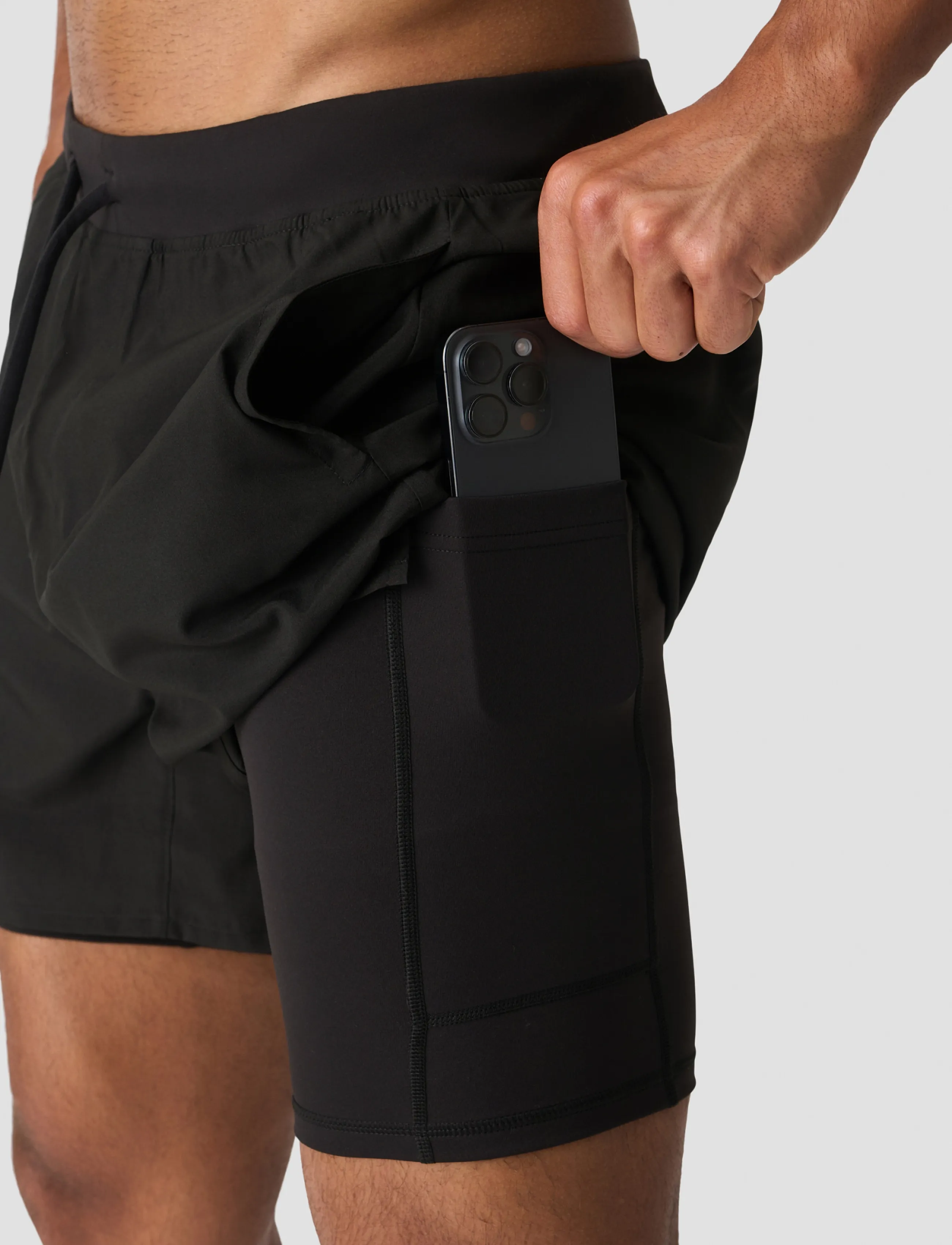 ICANIWILL - Workout 2-in-1 Shorts 5" M - black - 4