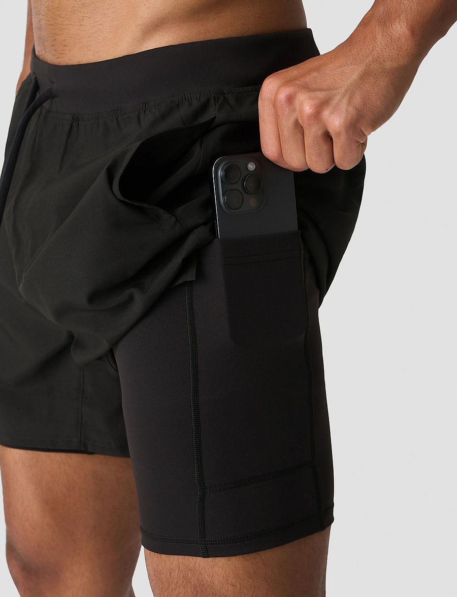ICANIWILL - Workout 2-in-1 Shorts 5" M - black - 4