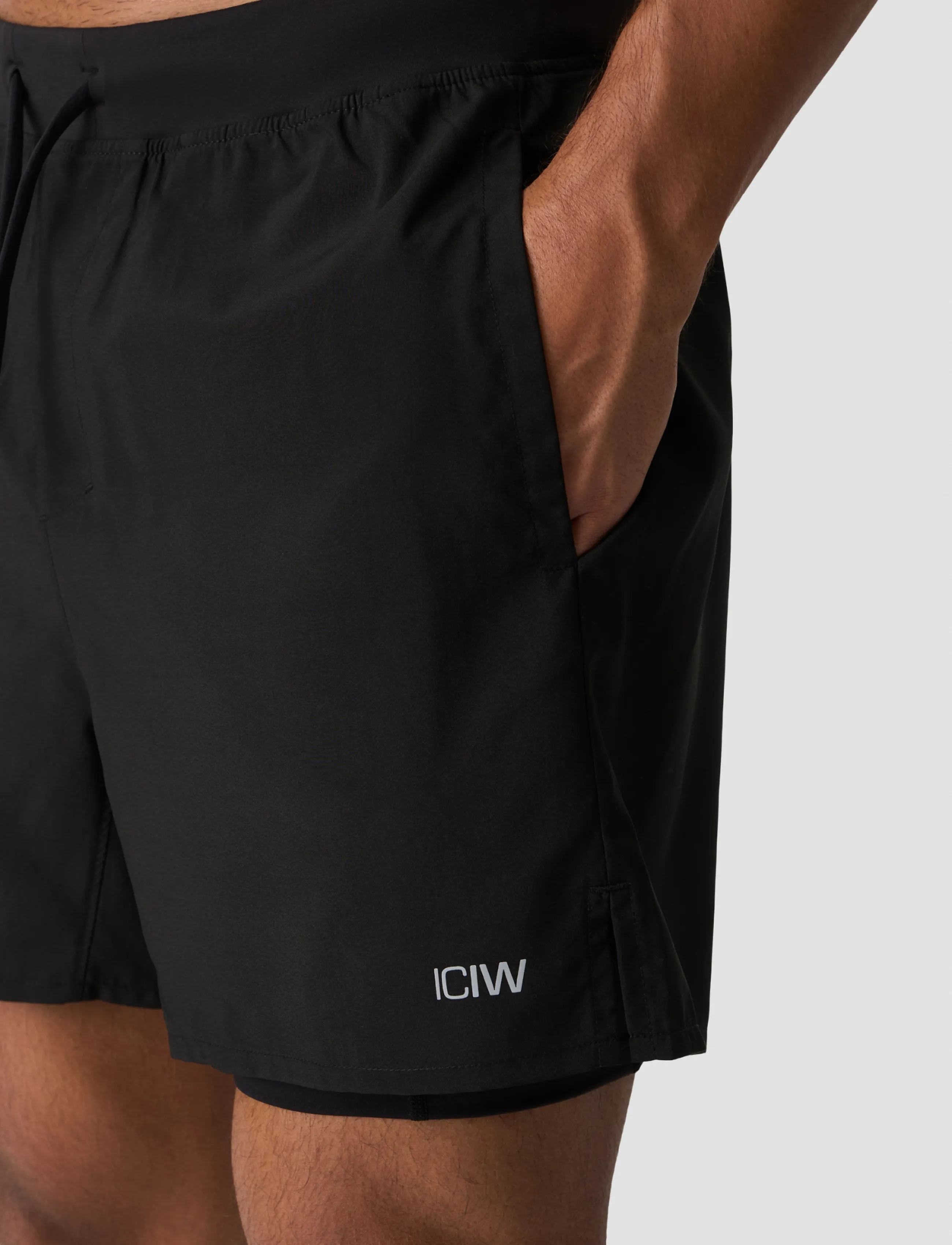 ICANIWILL - Workout 2-in-1 Shorts 5" M - black - 5