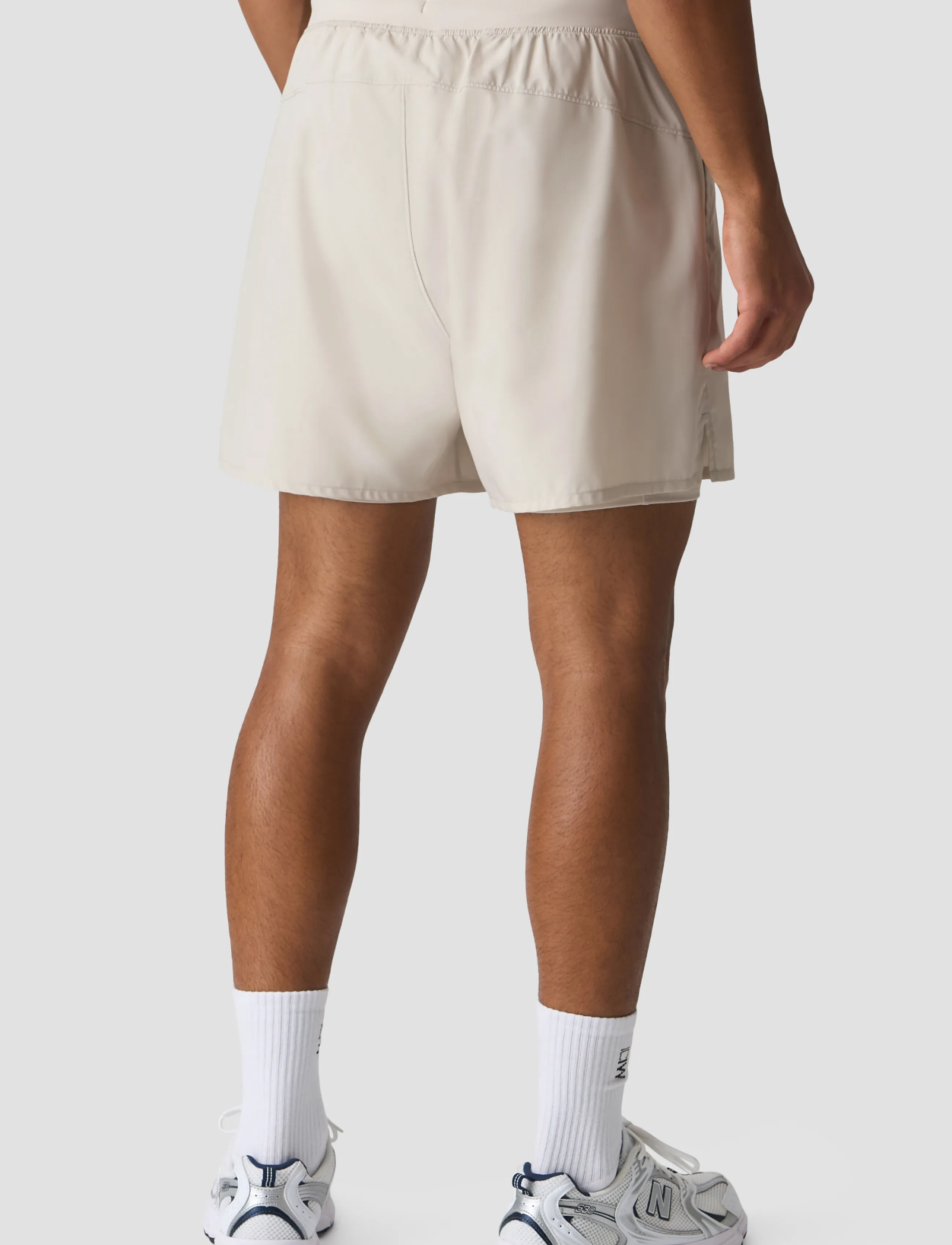 ICANIWILL - Workout 2-in-1 Shorts 5" M - light beige - 3