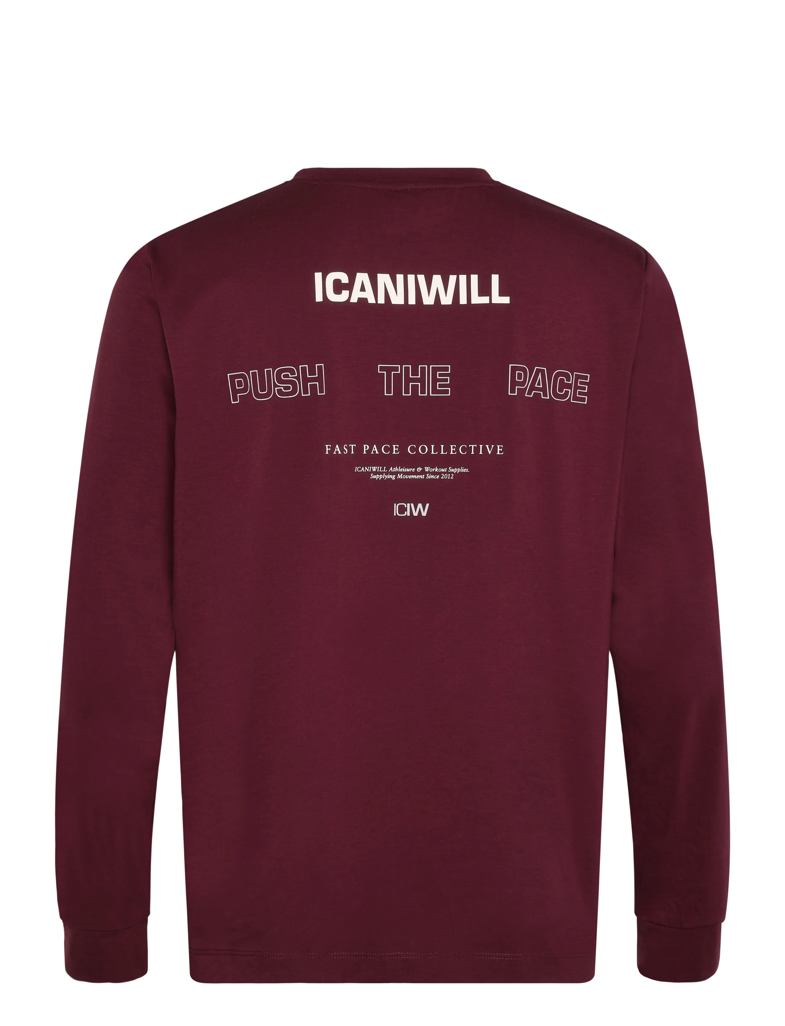 ICANIWILL - Mirage Dri-release Long Sleeve Print M - dark mahogany - 2