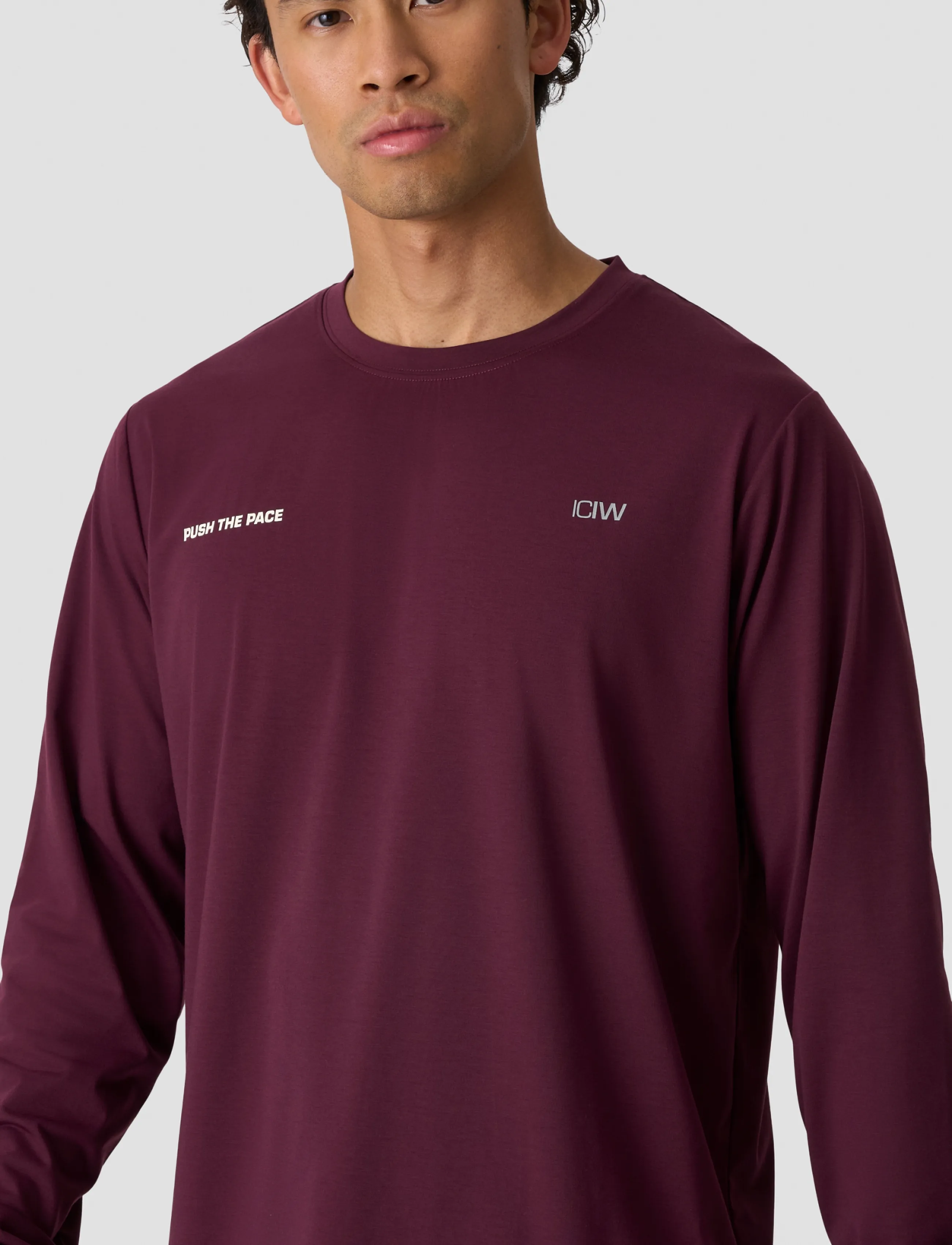 ICANIWILL - Mirage Dri-release Long Sleeve Print M - dark mahogany - 4