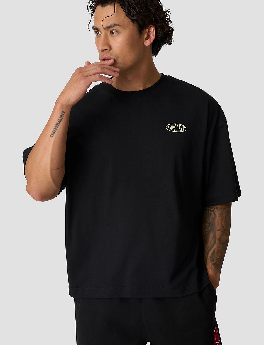 ICANIWILL - Everyday Boxy Tee Print M - alussärgid ja t-särgid - black - 3