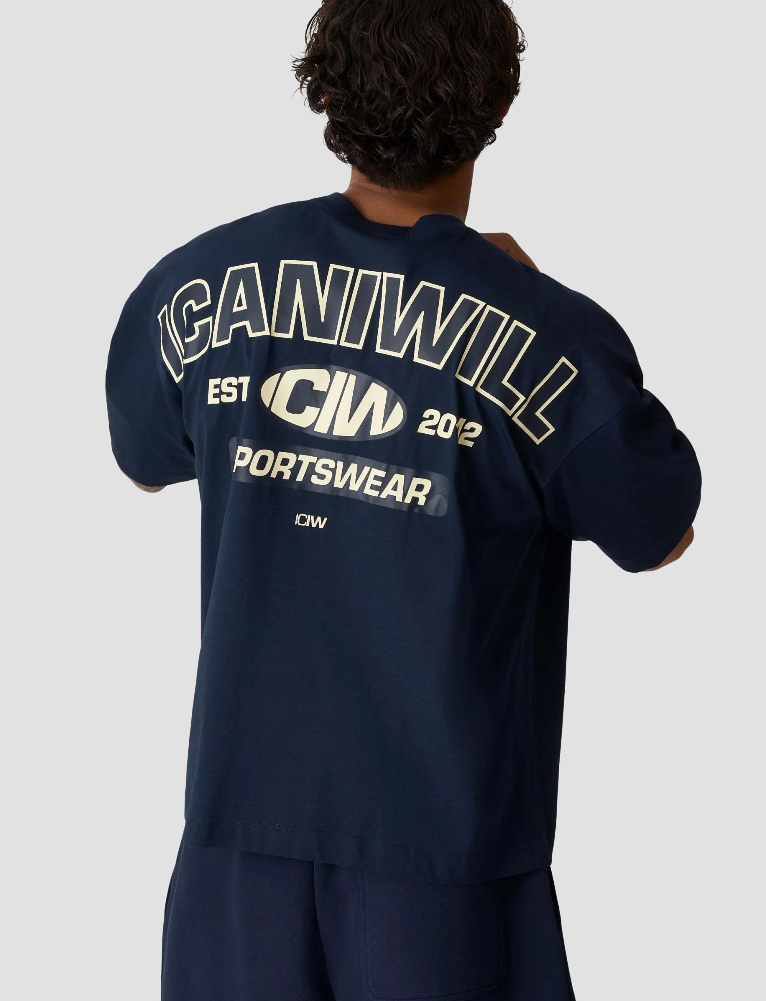 ICANIWILL - Everyday Boxy Tee Print M - t-shirts - midnight blue - 3