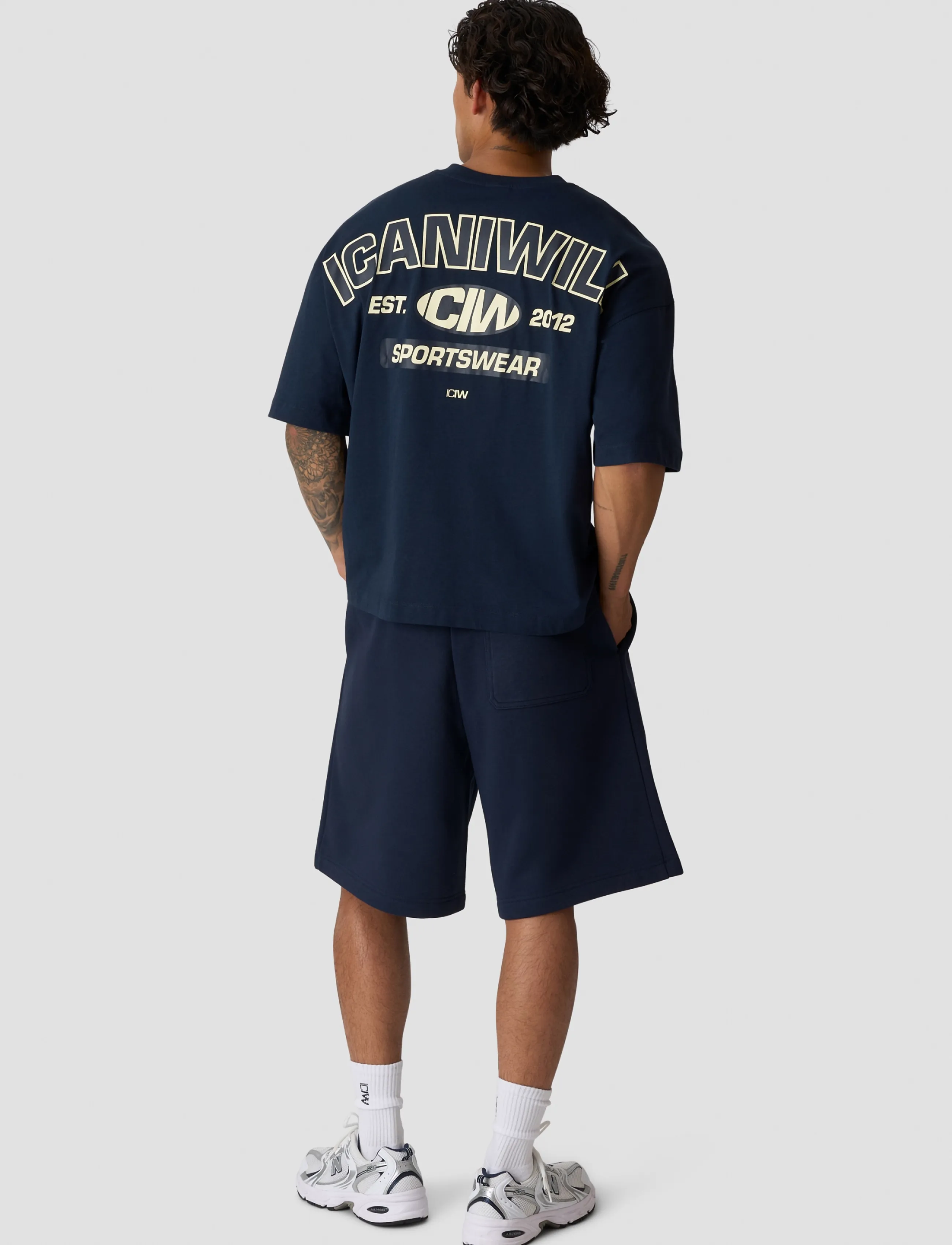 ICANIWILL - Everyday Boxy Tee Print M - t-shirts - midnight blue - 5