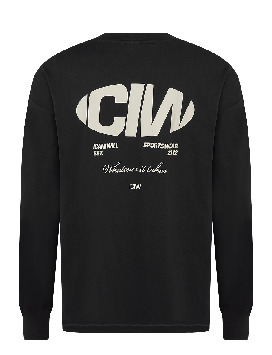 ICANIWILL - Everyday Long Sleeve Print M - langarmshirts - black - 2