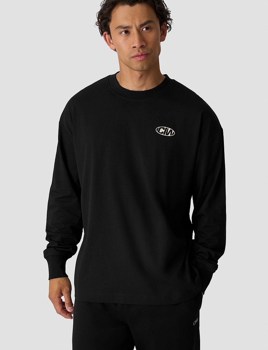 ICANIWILL - Everyday Long Sleeve Print M - langarmshirts - black - 0