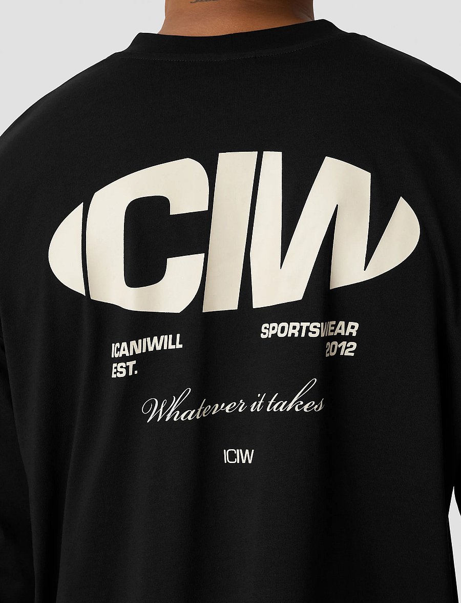 ICANIWILL - Everyday Long Sleeve Print M - langarmshirts - black - 4