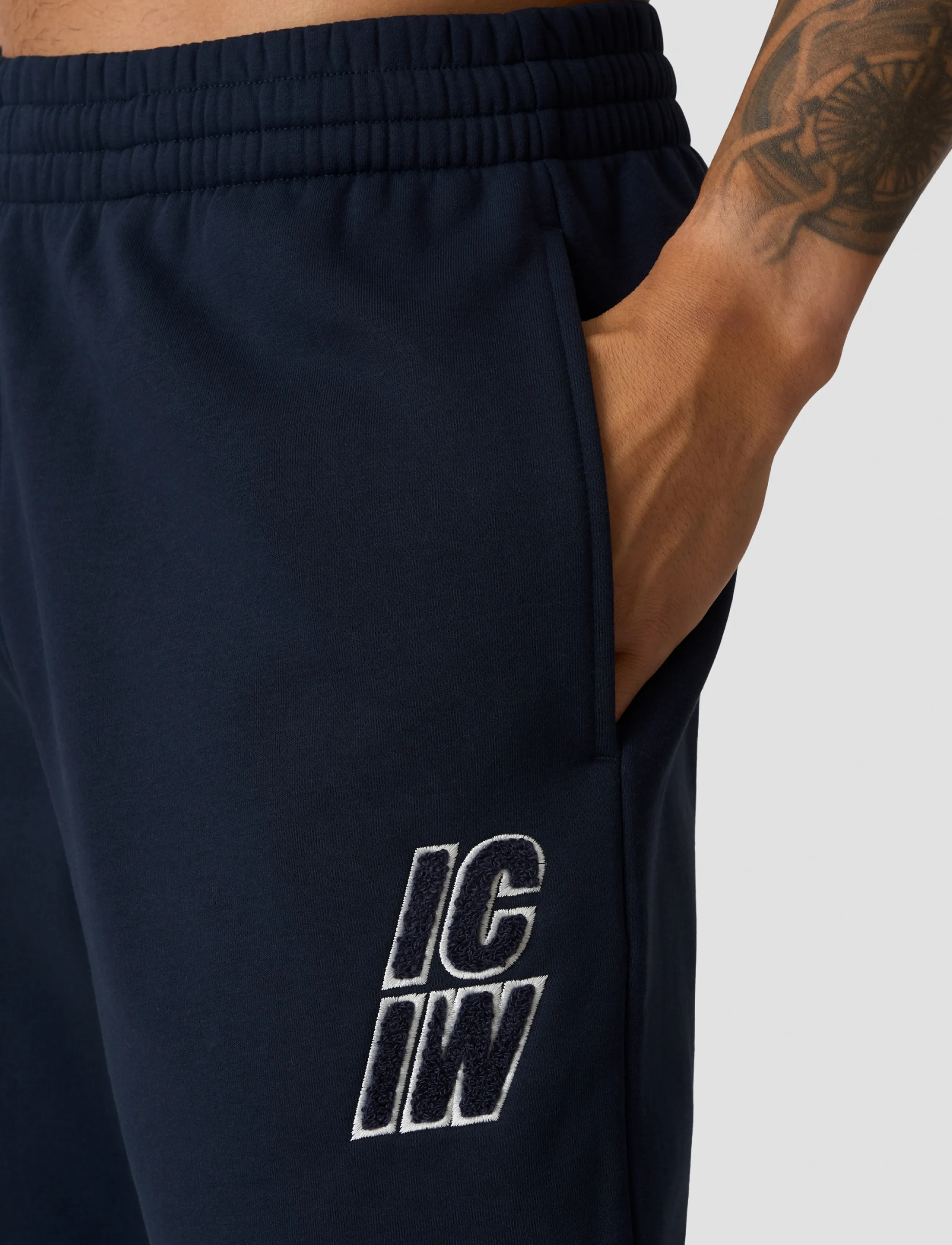 ICANIWILL - Everyday Straight Pants Terry Print M - hosen - midnight blue - 4
