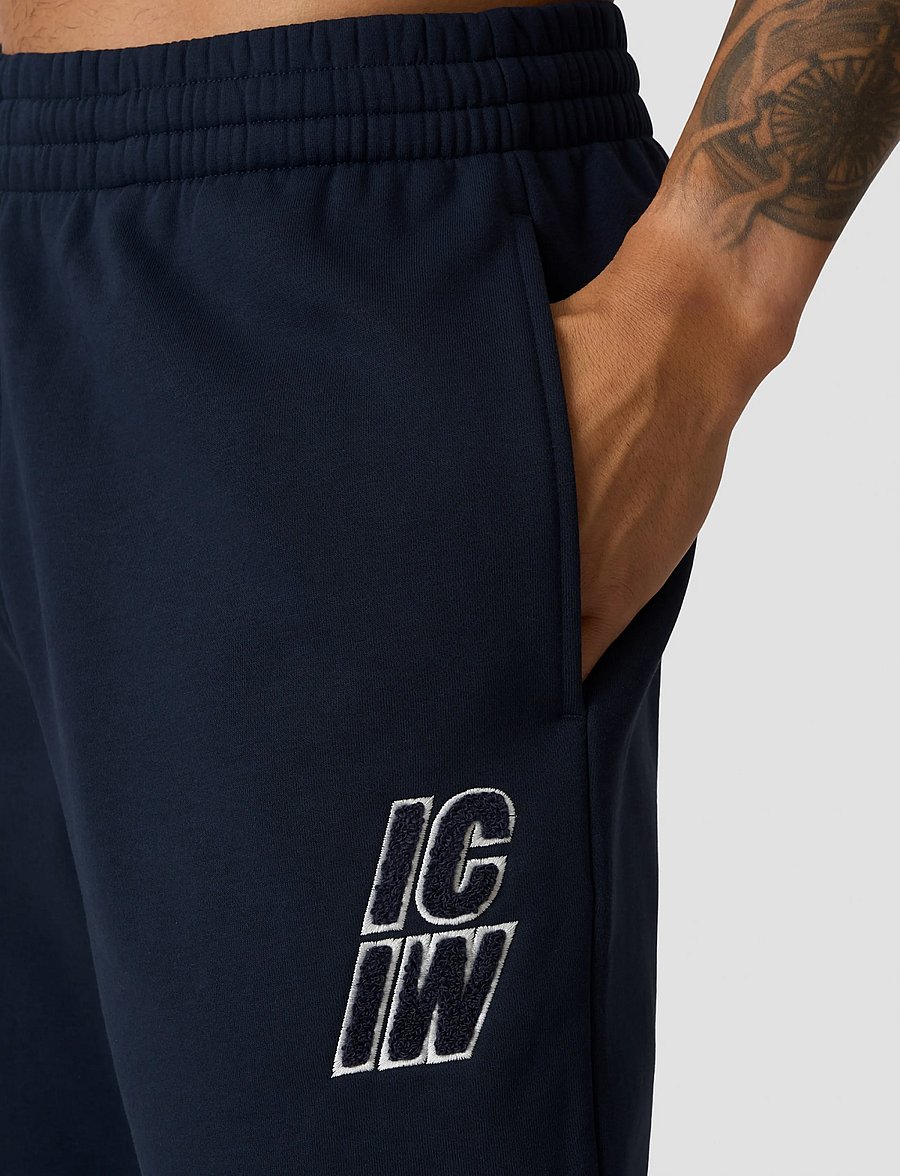 ICANIWILL - Everyday Straight Pants Terry Print M - hosen - midnight blue - 4