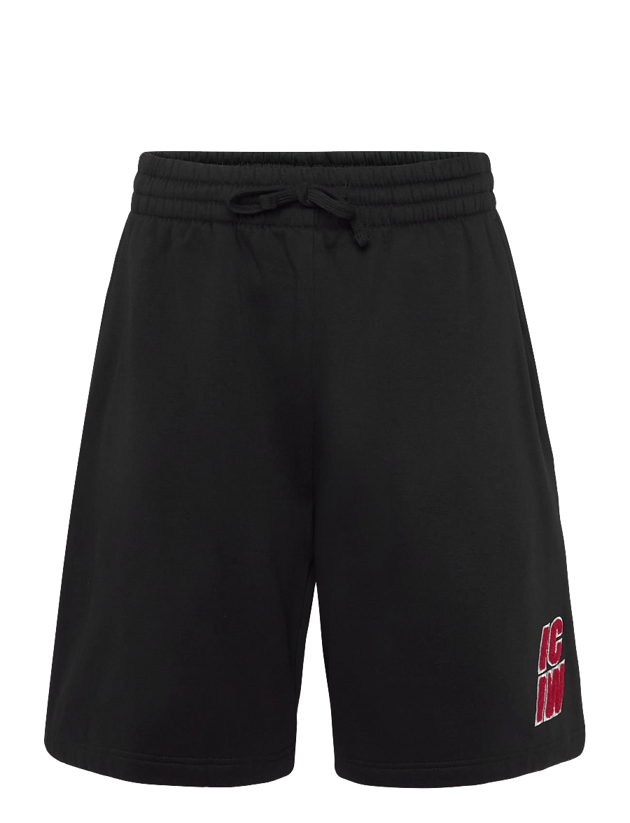 ICANIWILL - Everyday Relaxed Sweatshorts Terry Print M - bottoms - black - 1