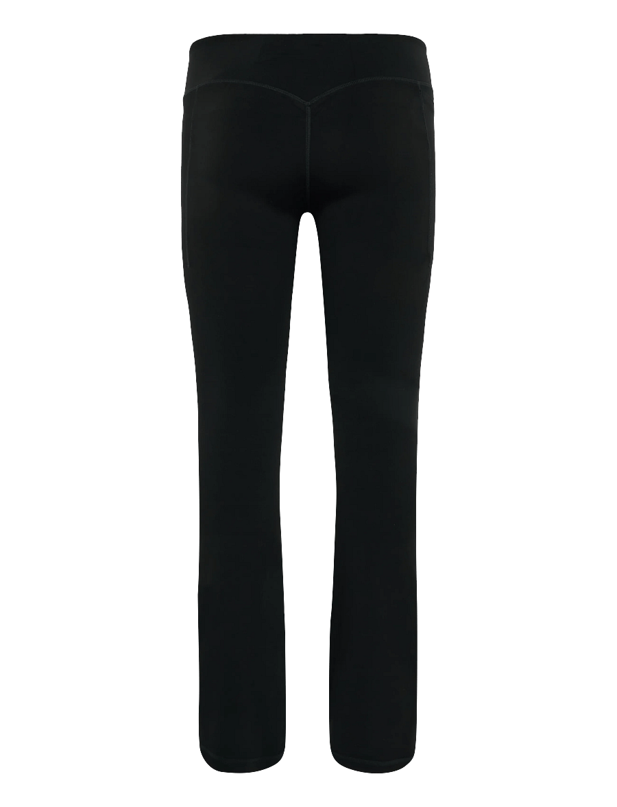 ICANIWILL - Luxe Mid Rise Flare Tights W - fuld længde - black - 2